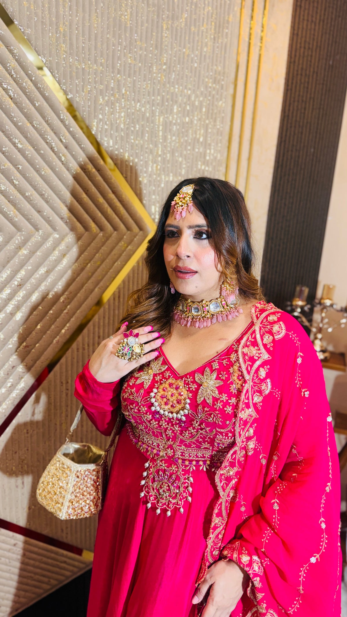 Pink Rendezvous Anarkali