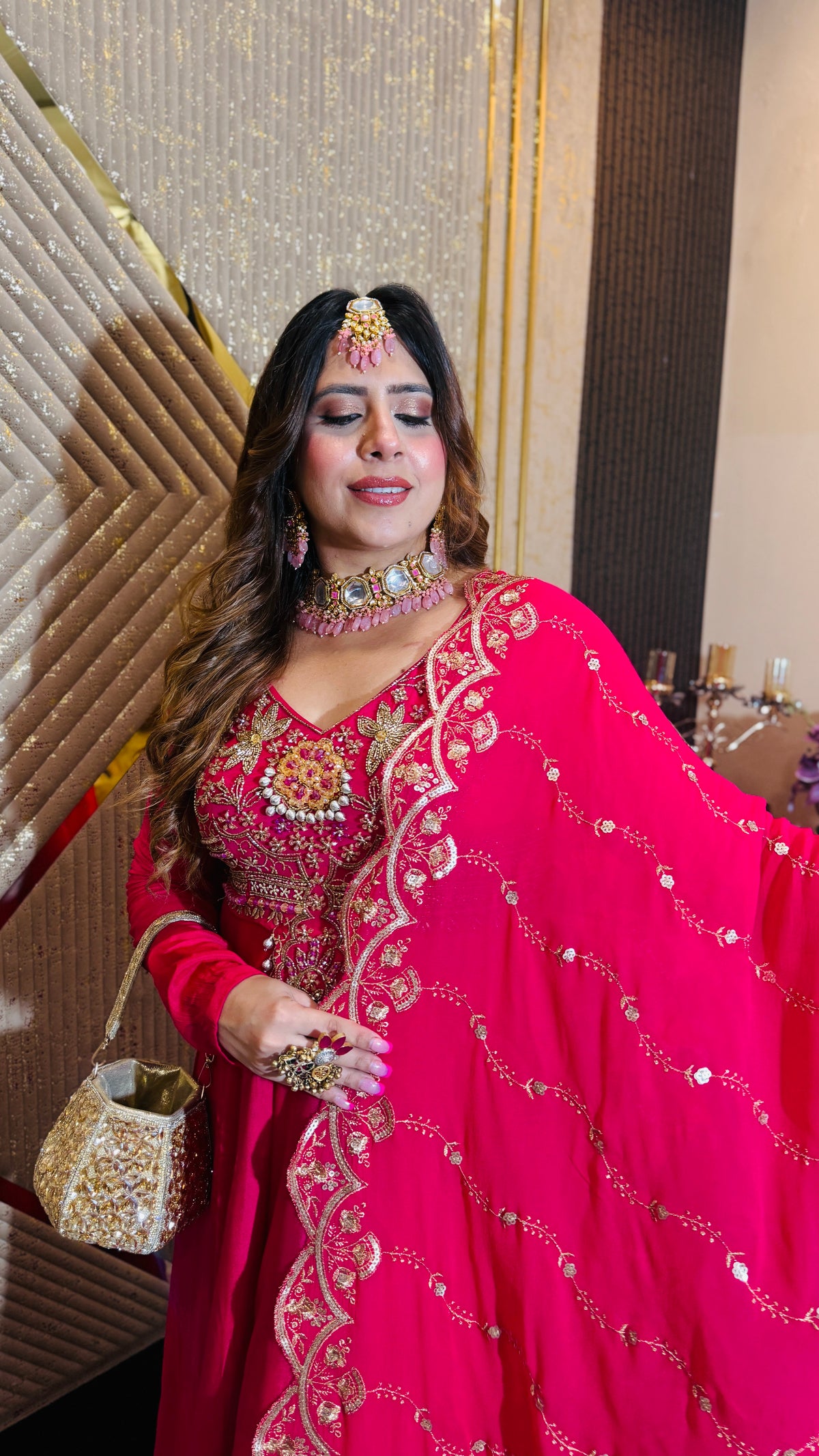 Pink Rendezvous Anarkali