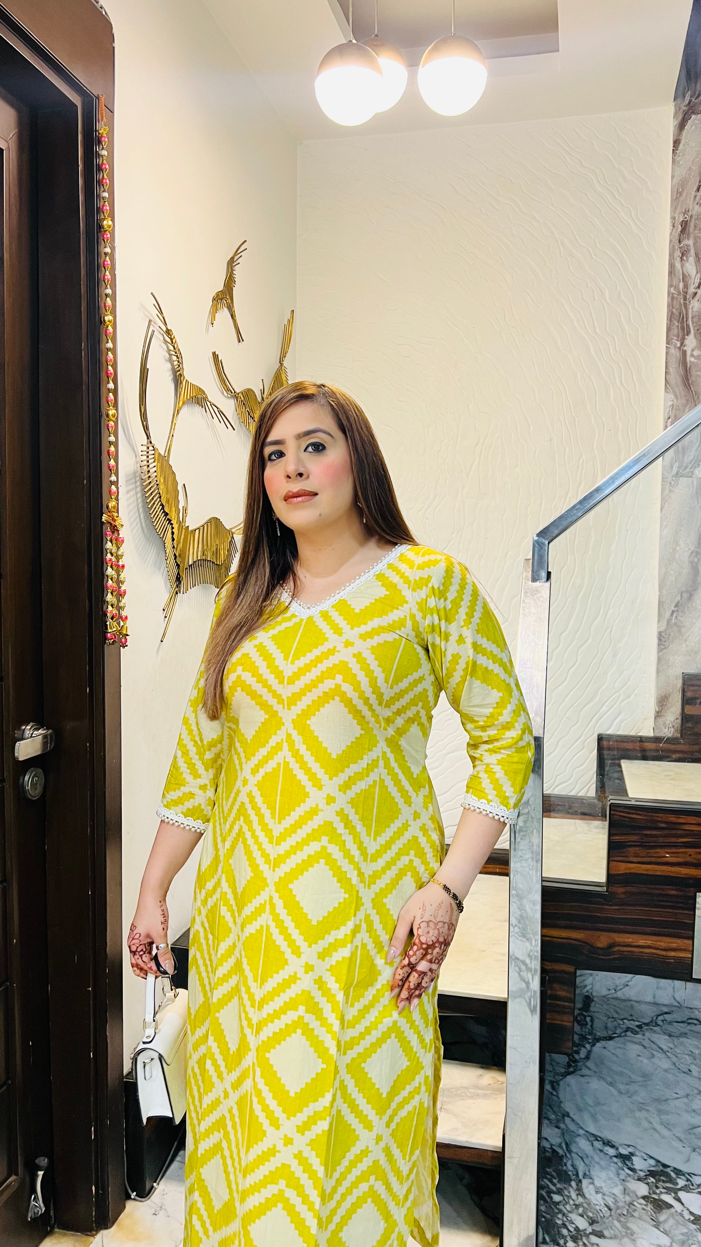 Geometri-City Mul Cotton Kurti