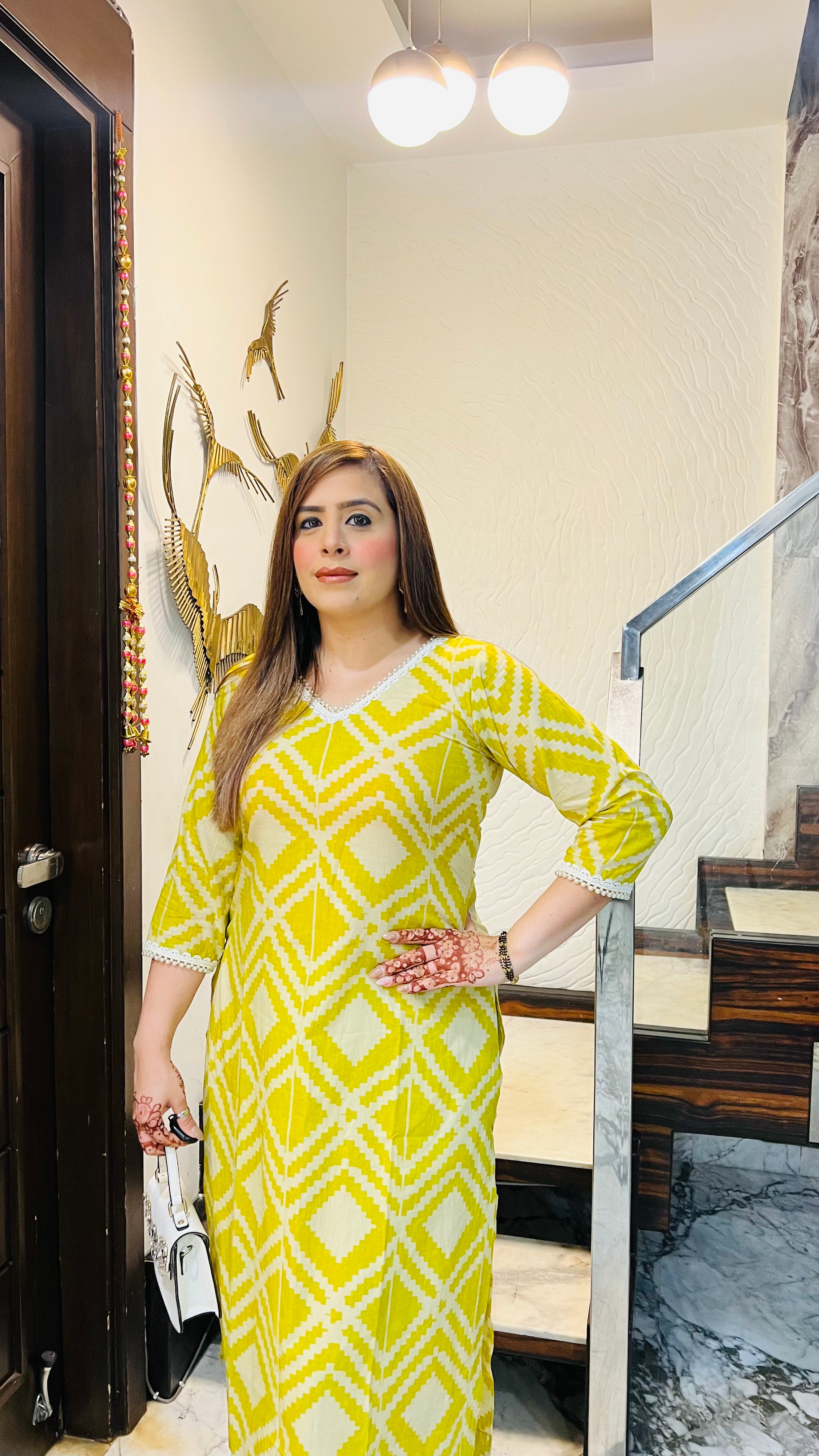 Geometri-City Mul Cotton Kurti