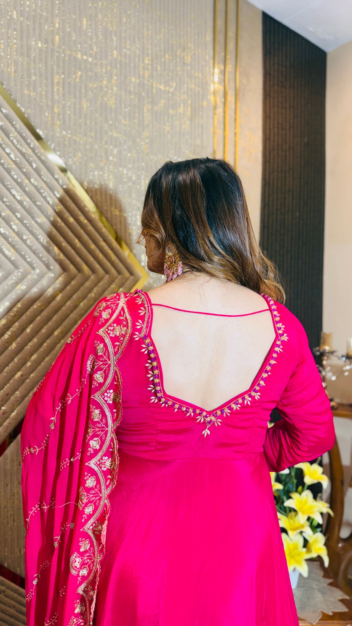 Pink Rendezvous Anarkali