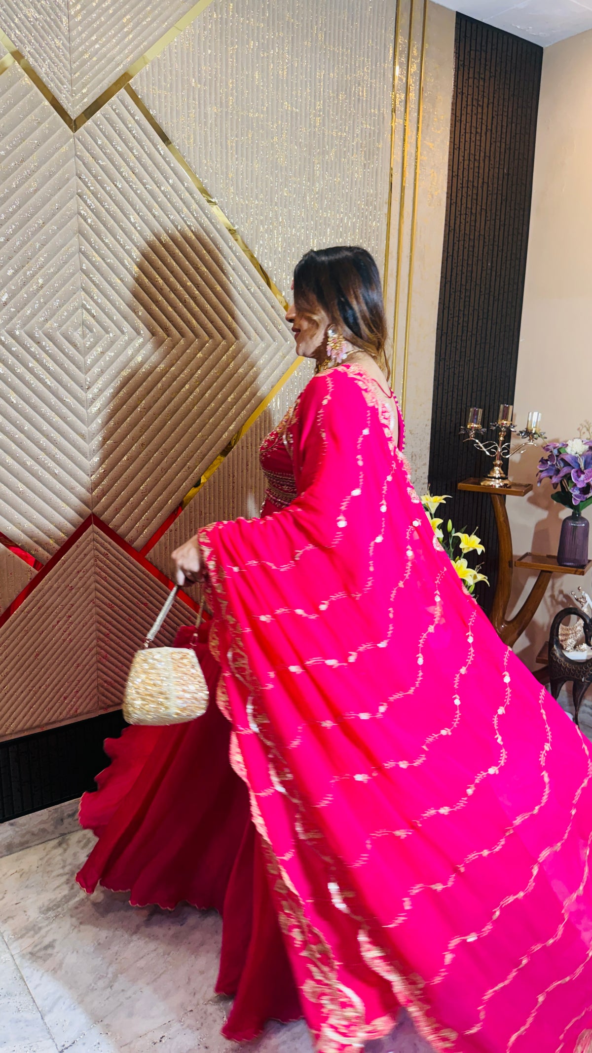 Pink Rendezvous Anarkali