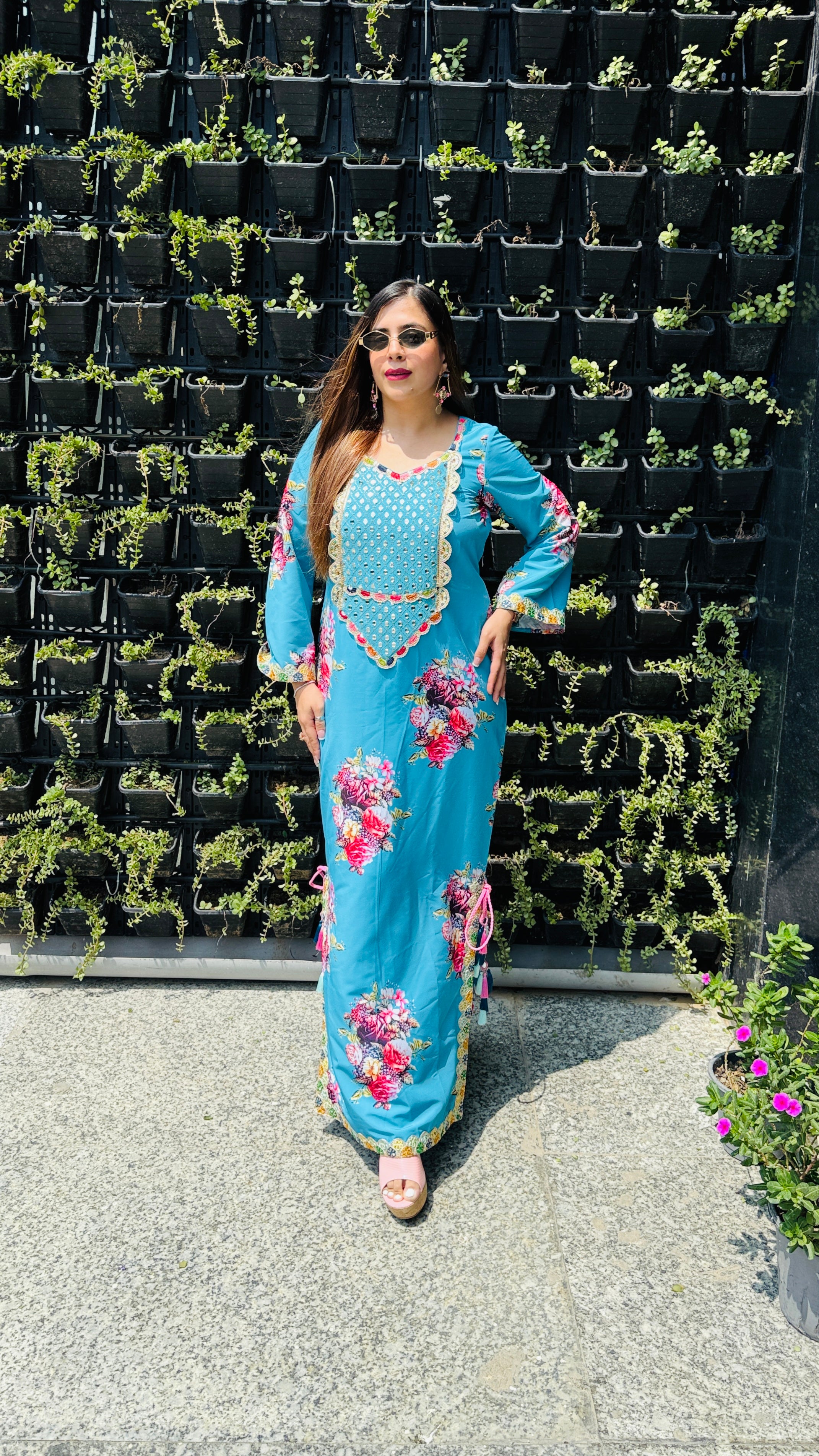 Floral Diwali Kaftaan