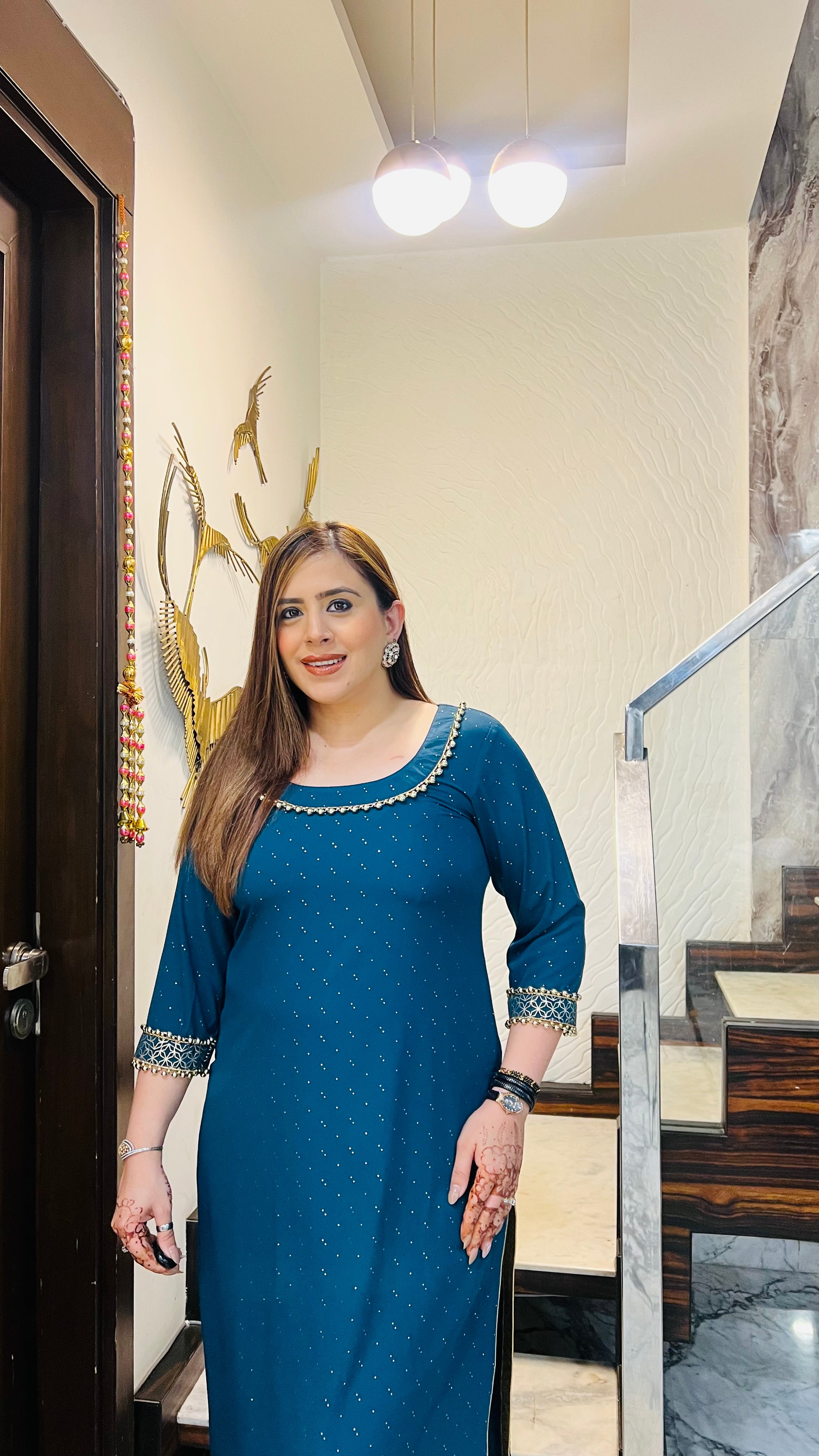 Peacock Jaipuri Cotton Suit