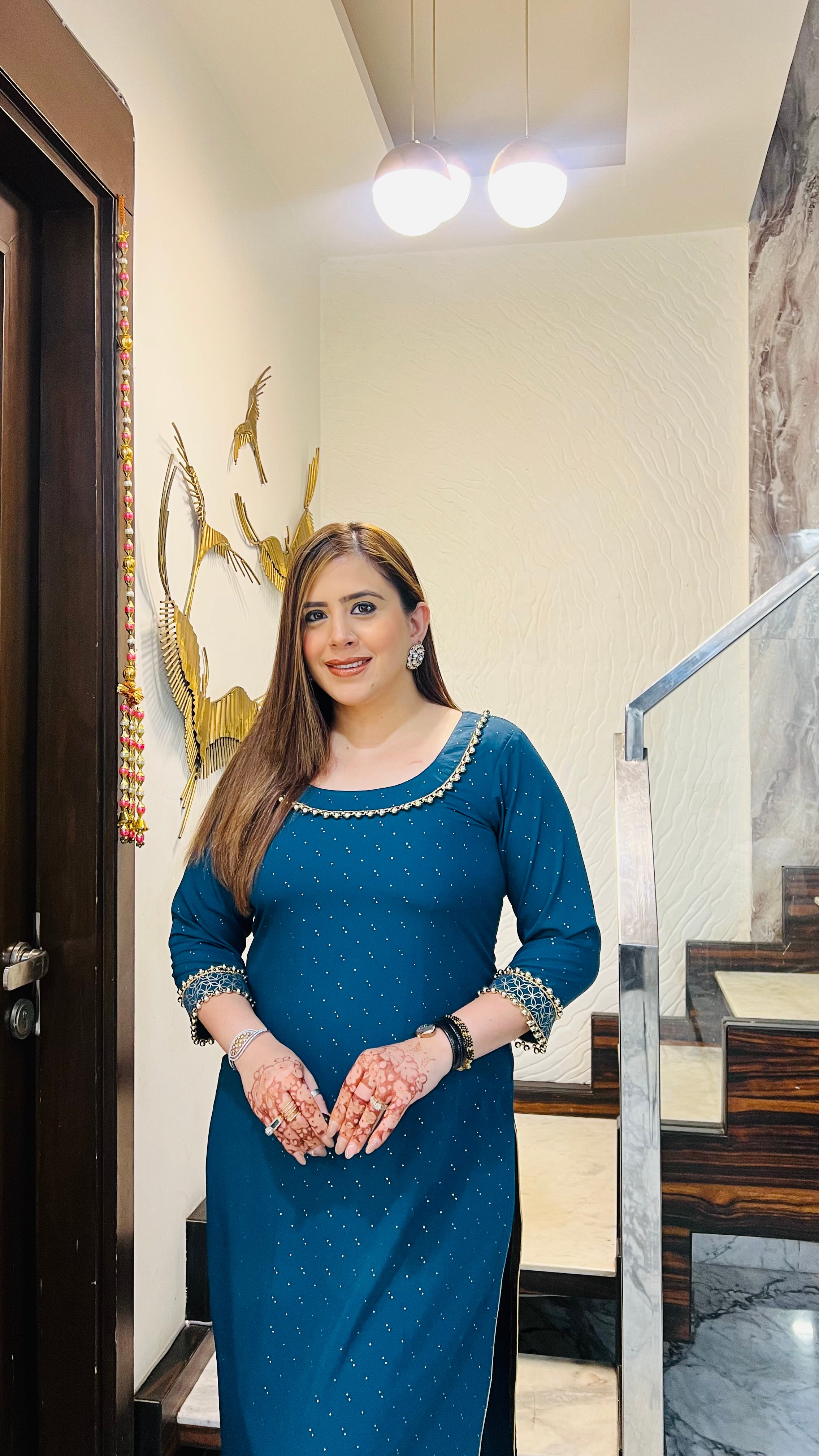 Peacock Jaipuri Cotton Kurti