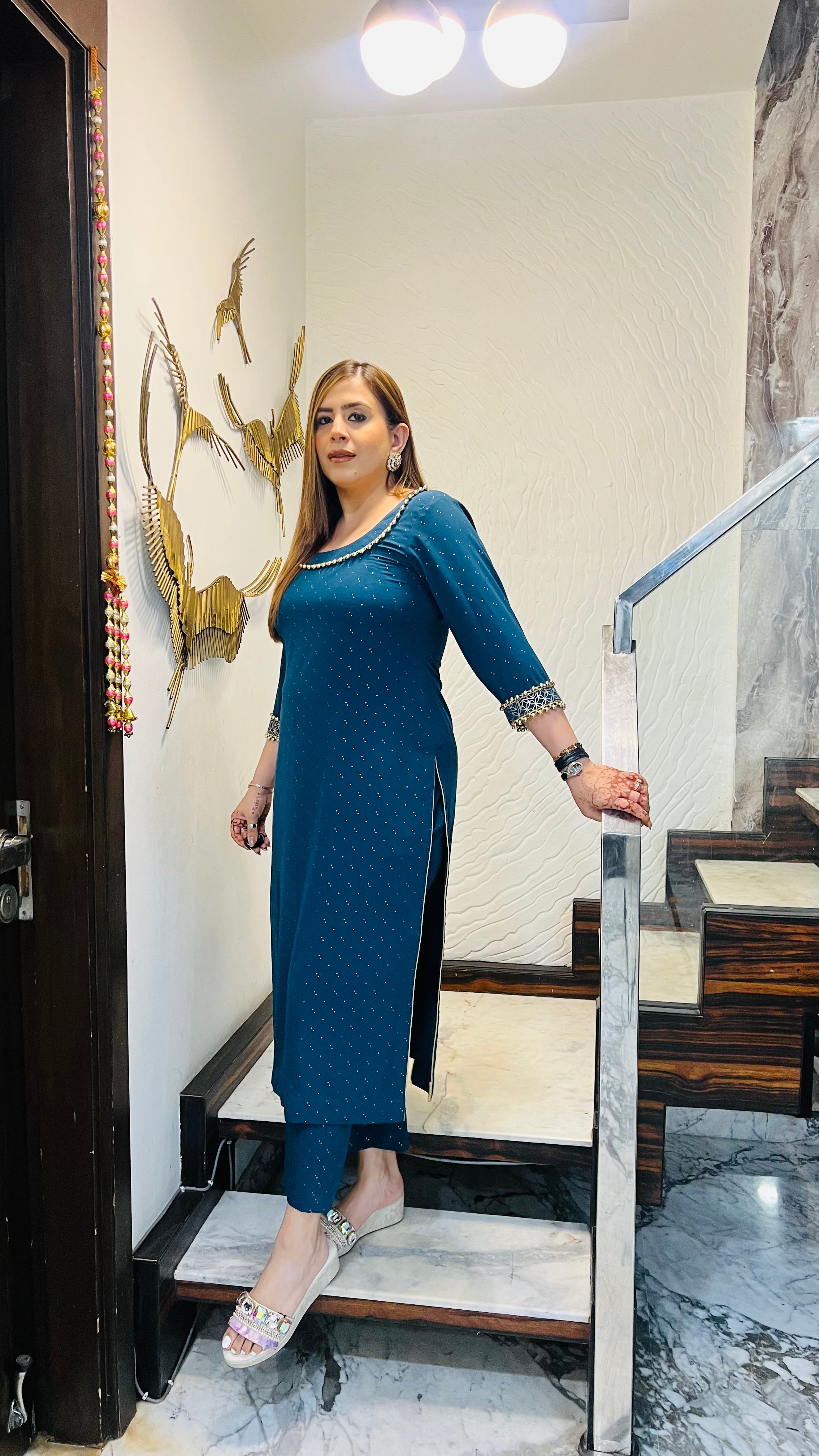 Peacock Jaipuri Cotton Kurti