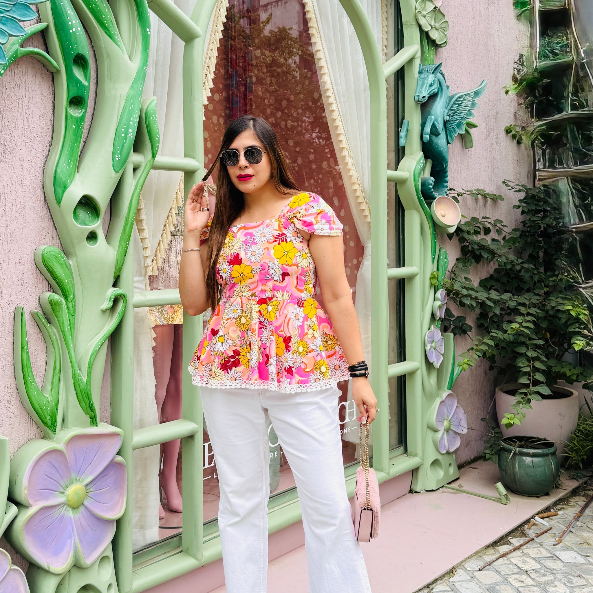 Pink Salt Soirée Top