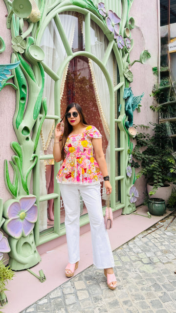 Pink Salt Soirée Top