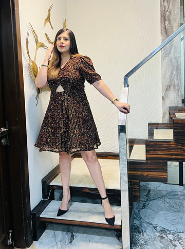 Black Lurex Mama Dress