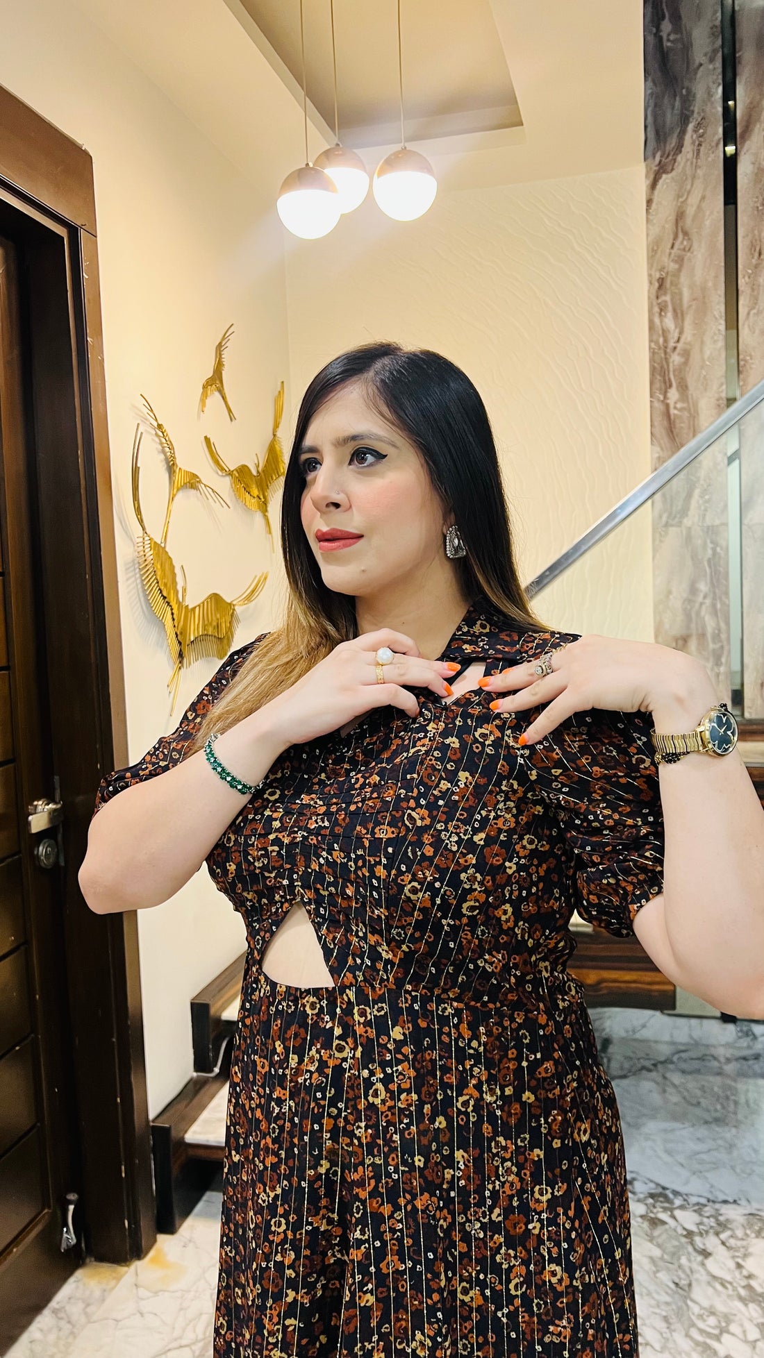 Black Lurex Mama Dress