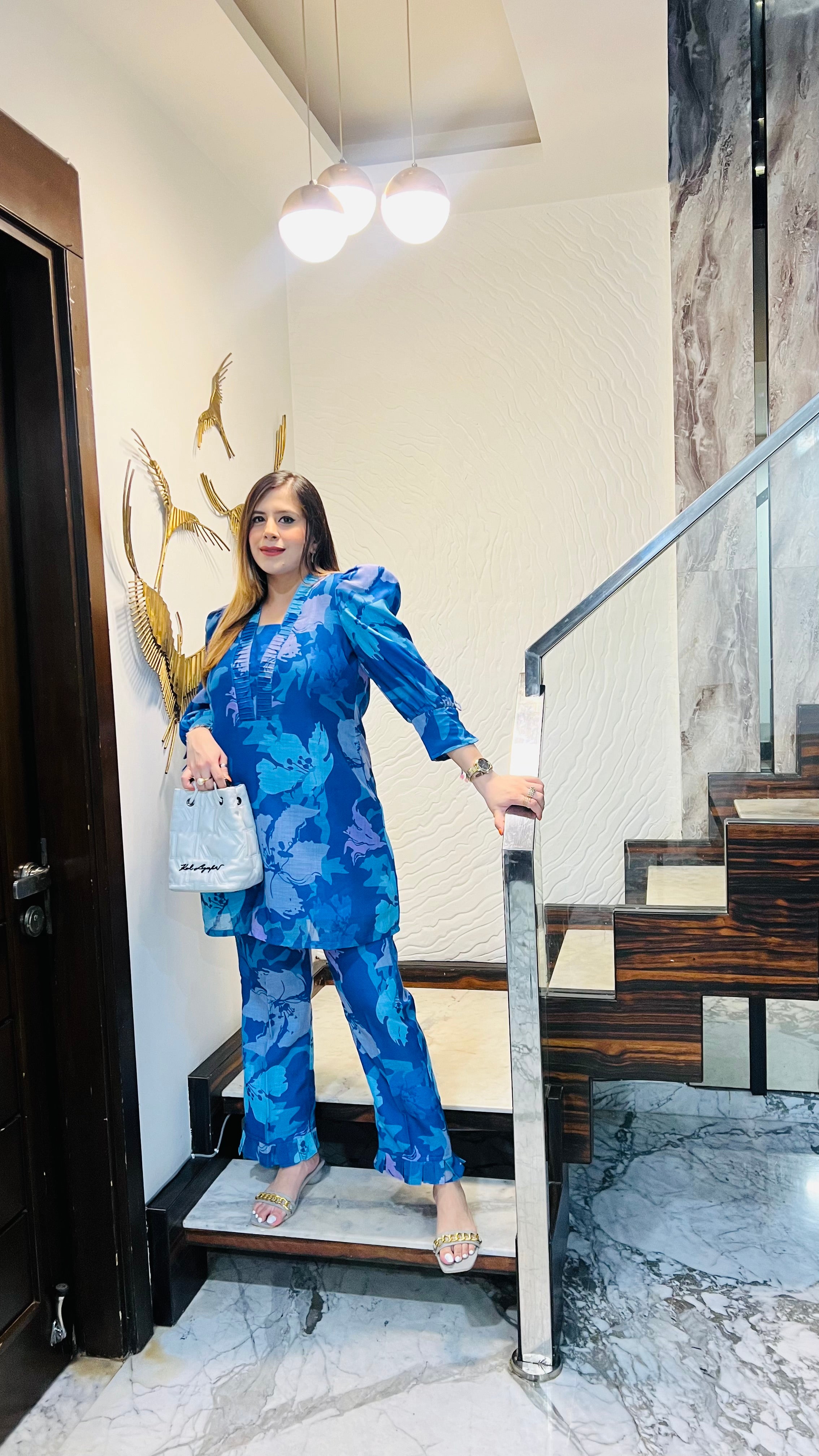 Linen On Blue Co-Ord