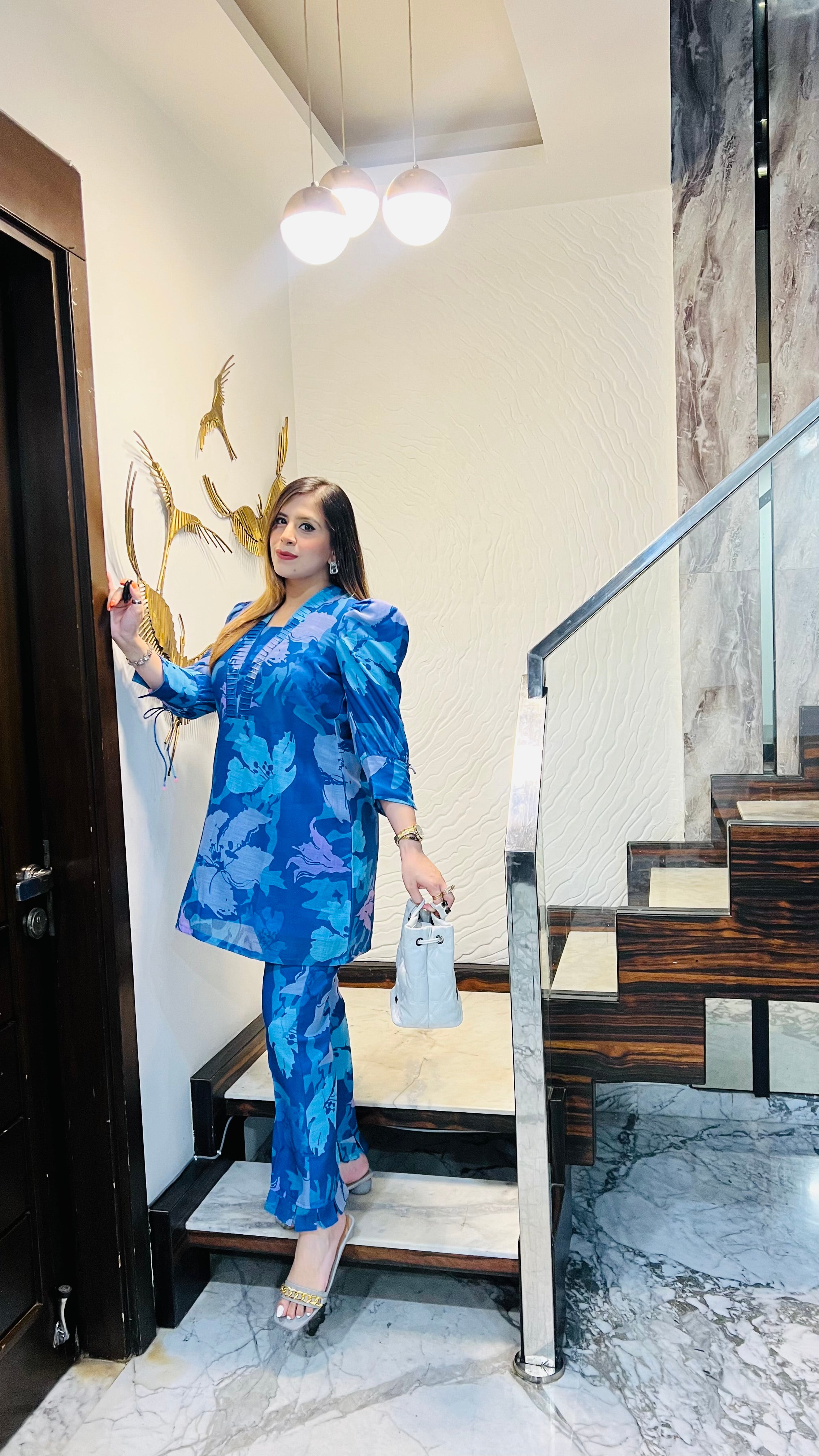 Linen On Blue Co-Ord