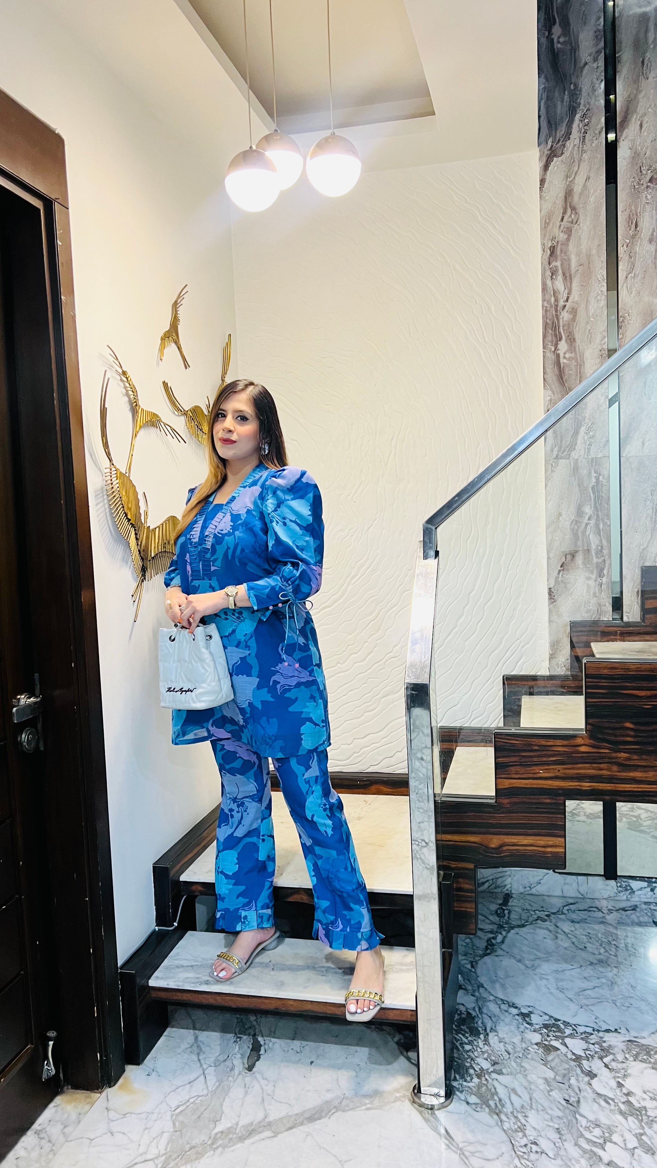 Linen On Blue Co-Ord