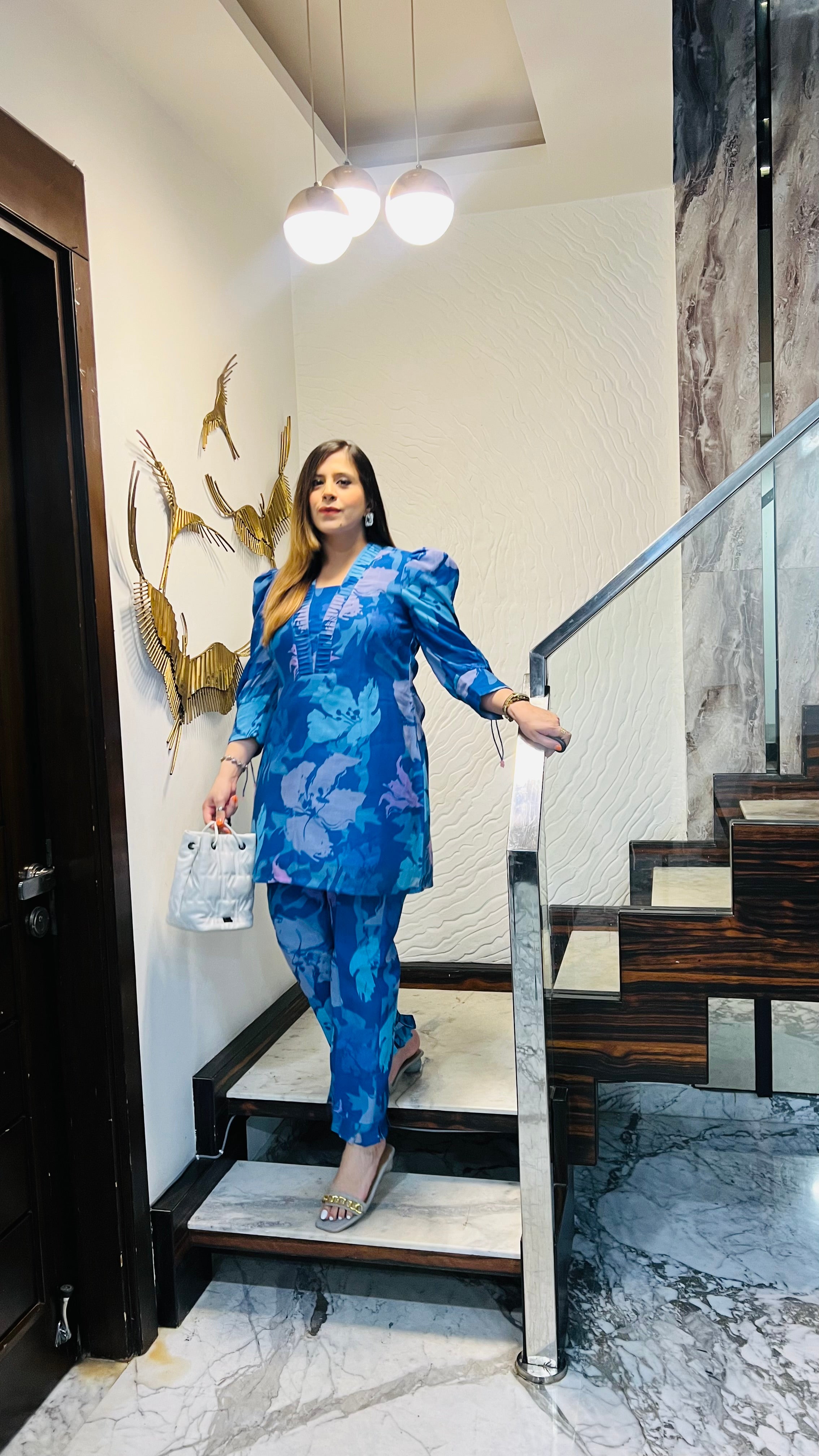 Linen On Blue Co-Ord