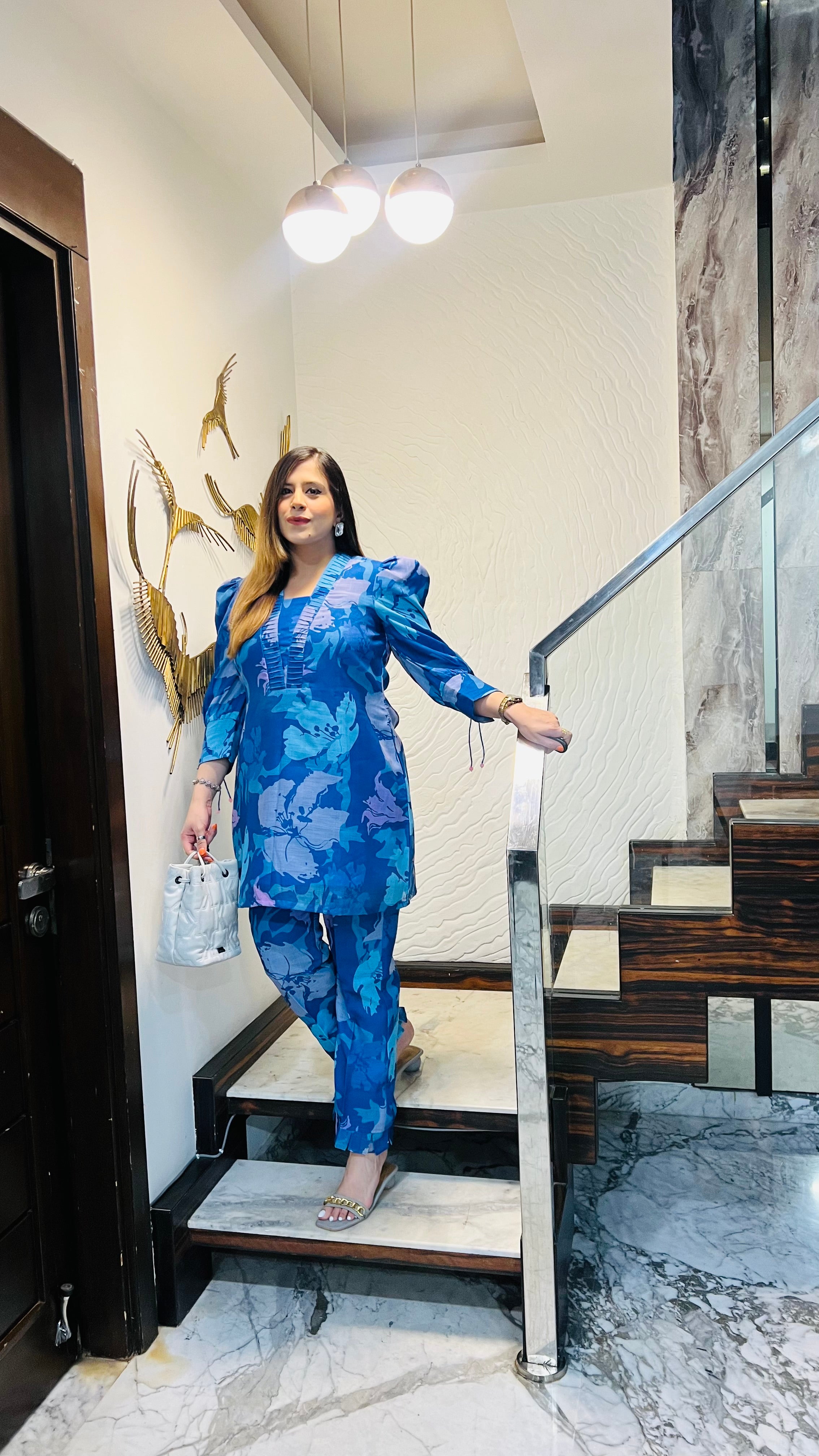 Linen On Blue Co-Ord