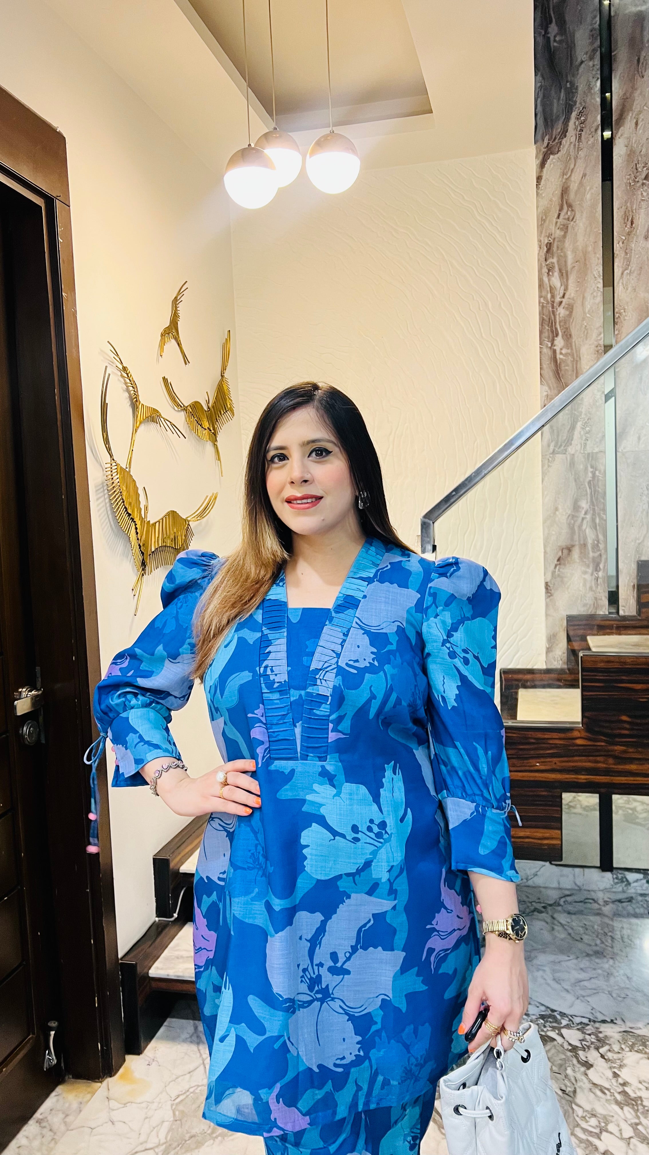 Linen On Blue Co-Ord