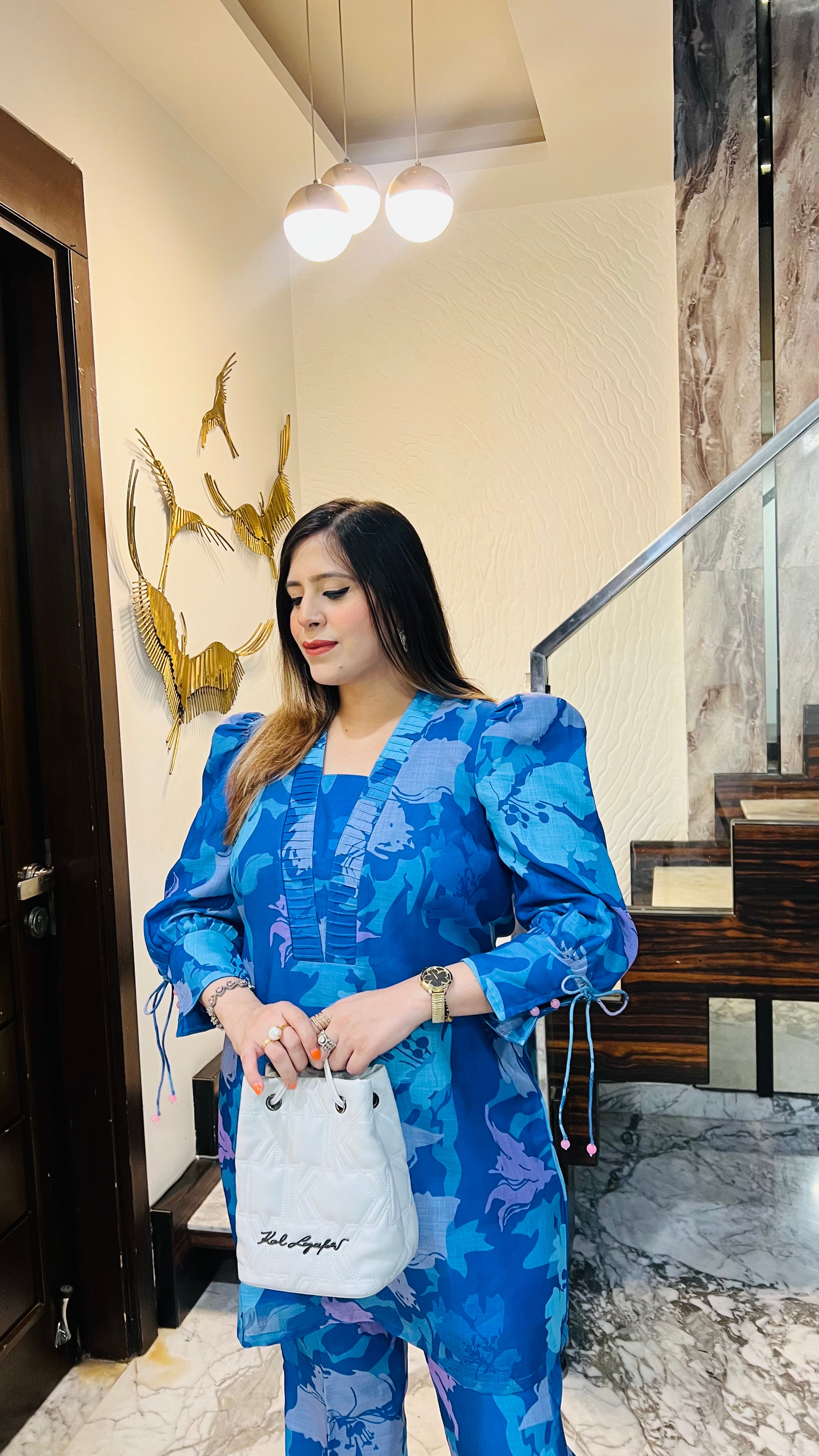 Linen On Blue Co-Ord