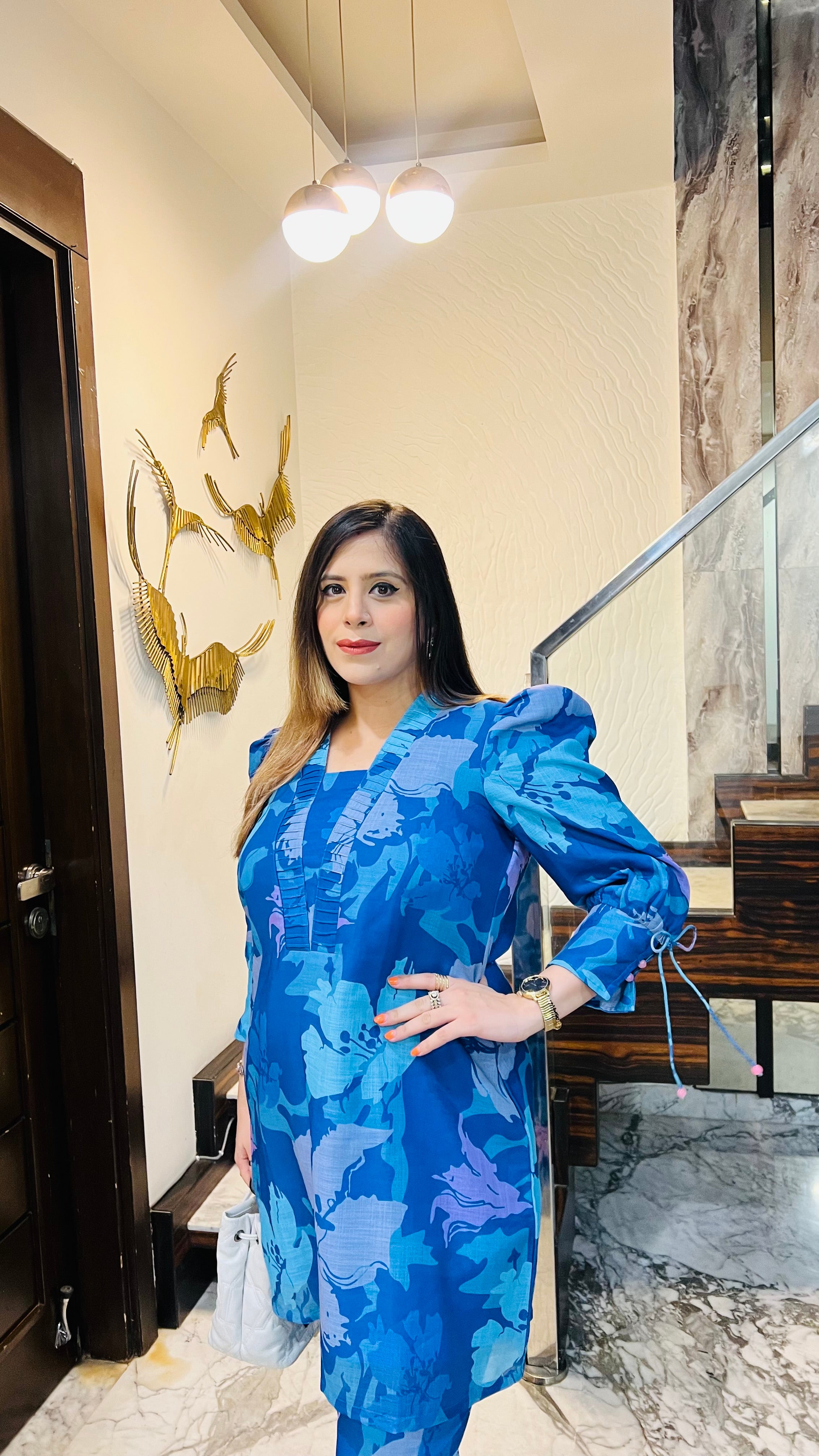 Linen On Blue Co-Ord