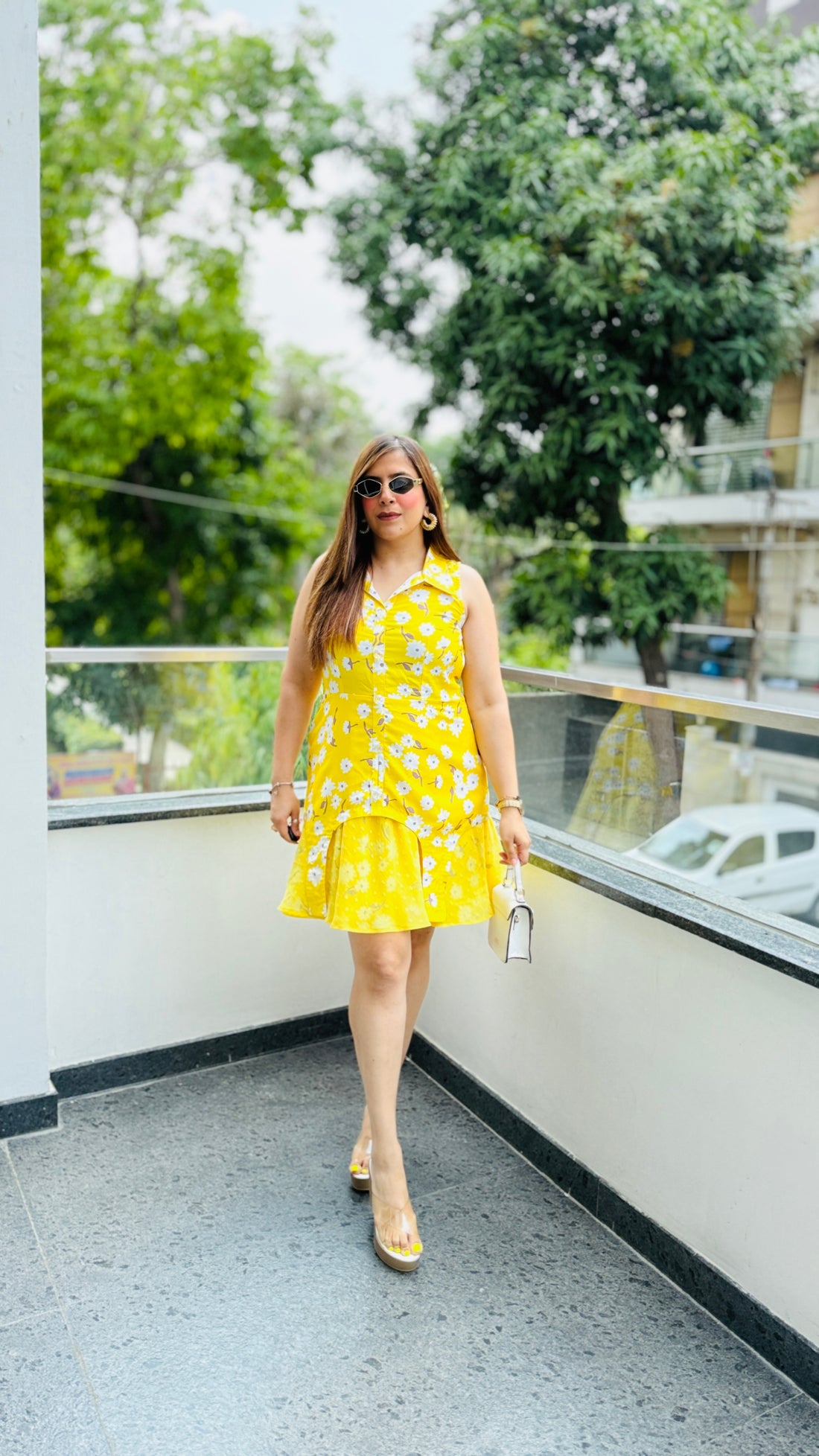Flower Hour Yellow Dress