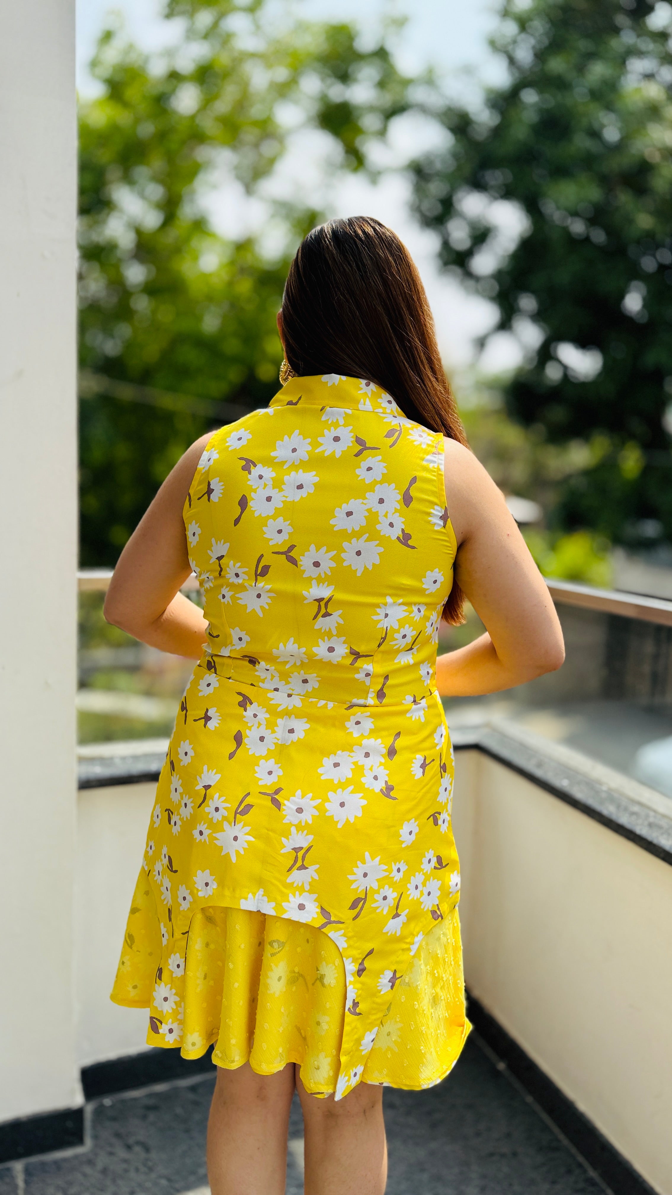 Flower Hour Yellow Dress