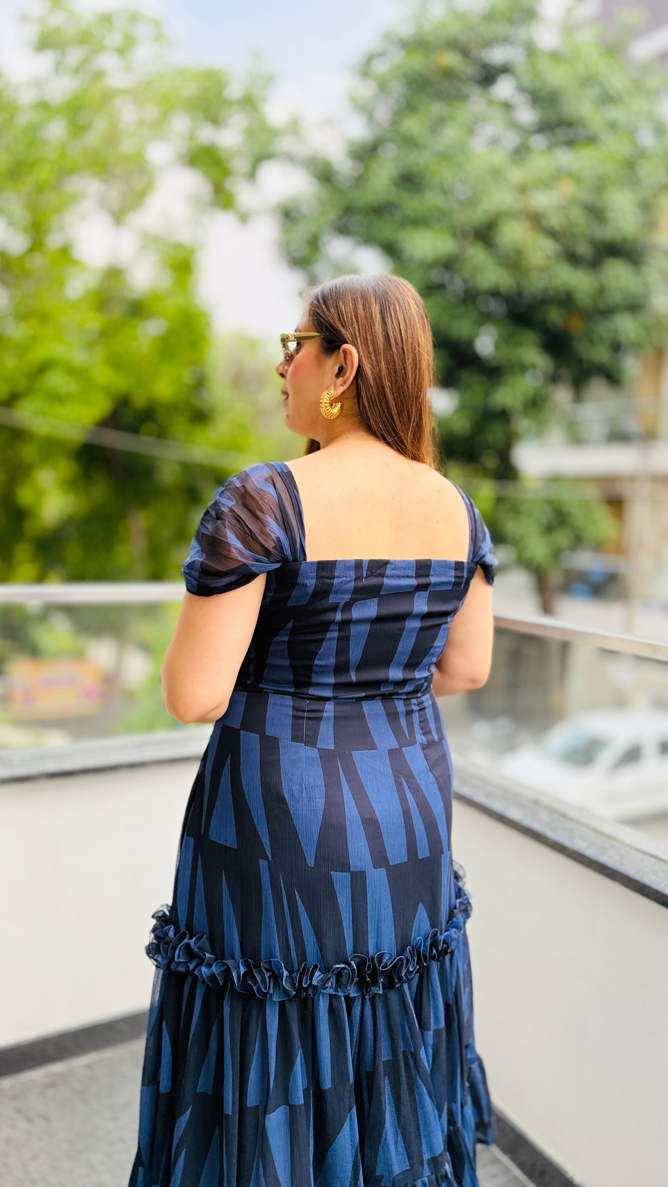 Geometri-City Midi Dress