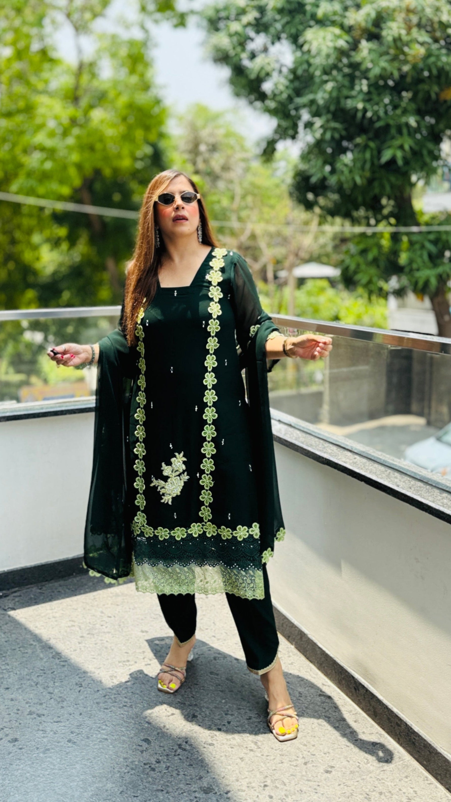 Lilette Lace Work Suit