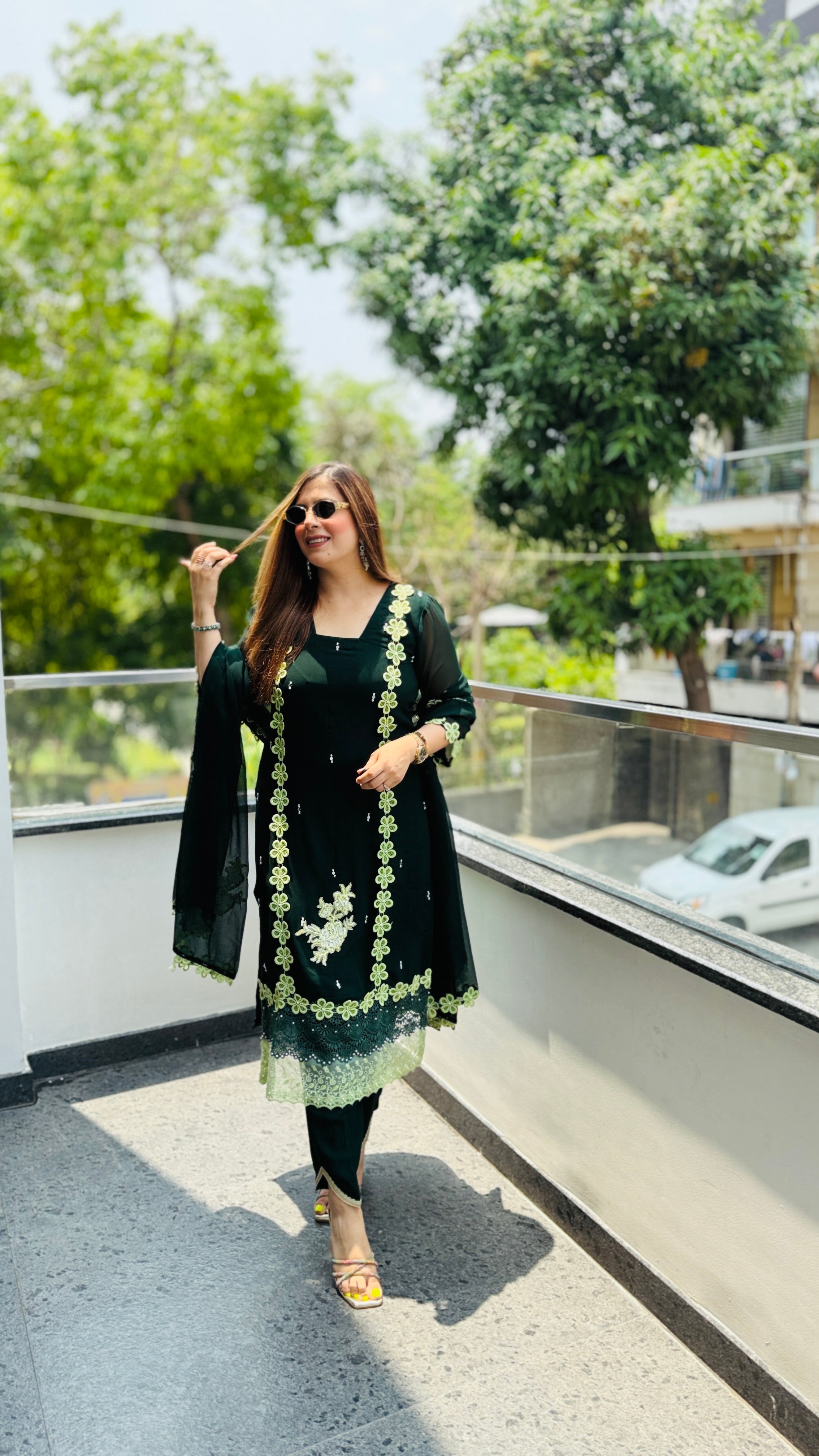 Lilette Lace Work Suit