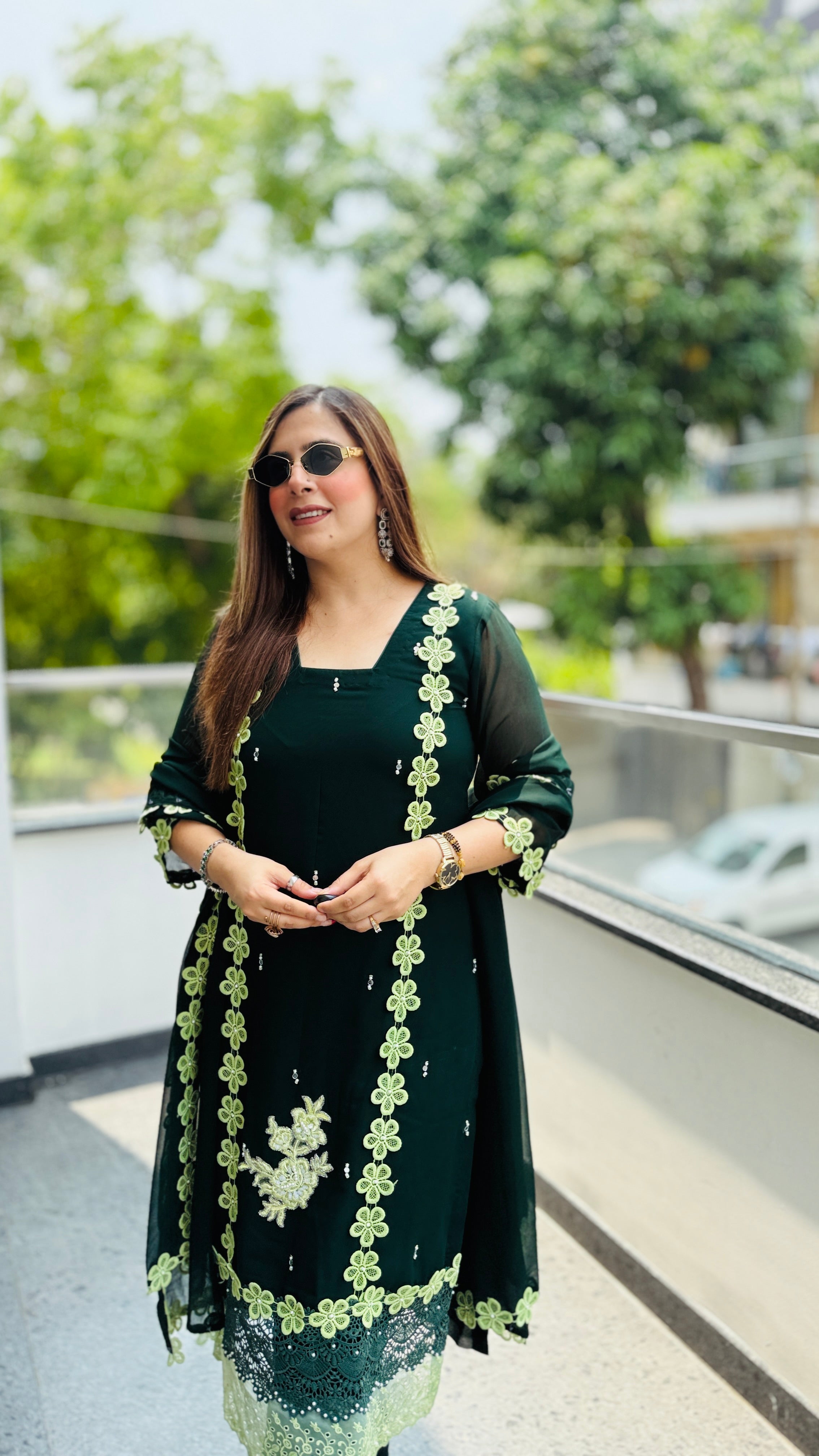 Lilette Lace Work Suit