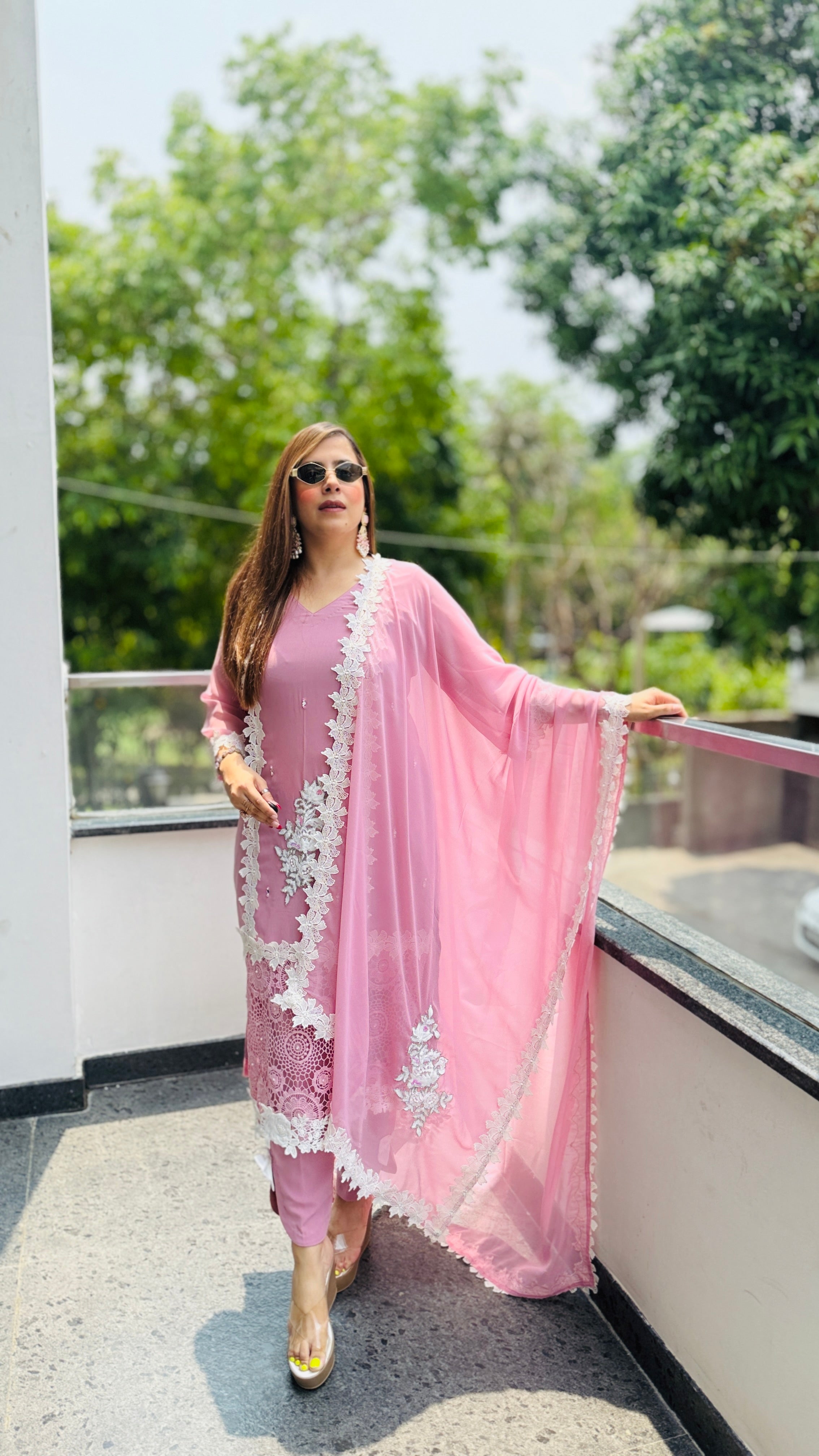 Mahira Lace Work Suit