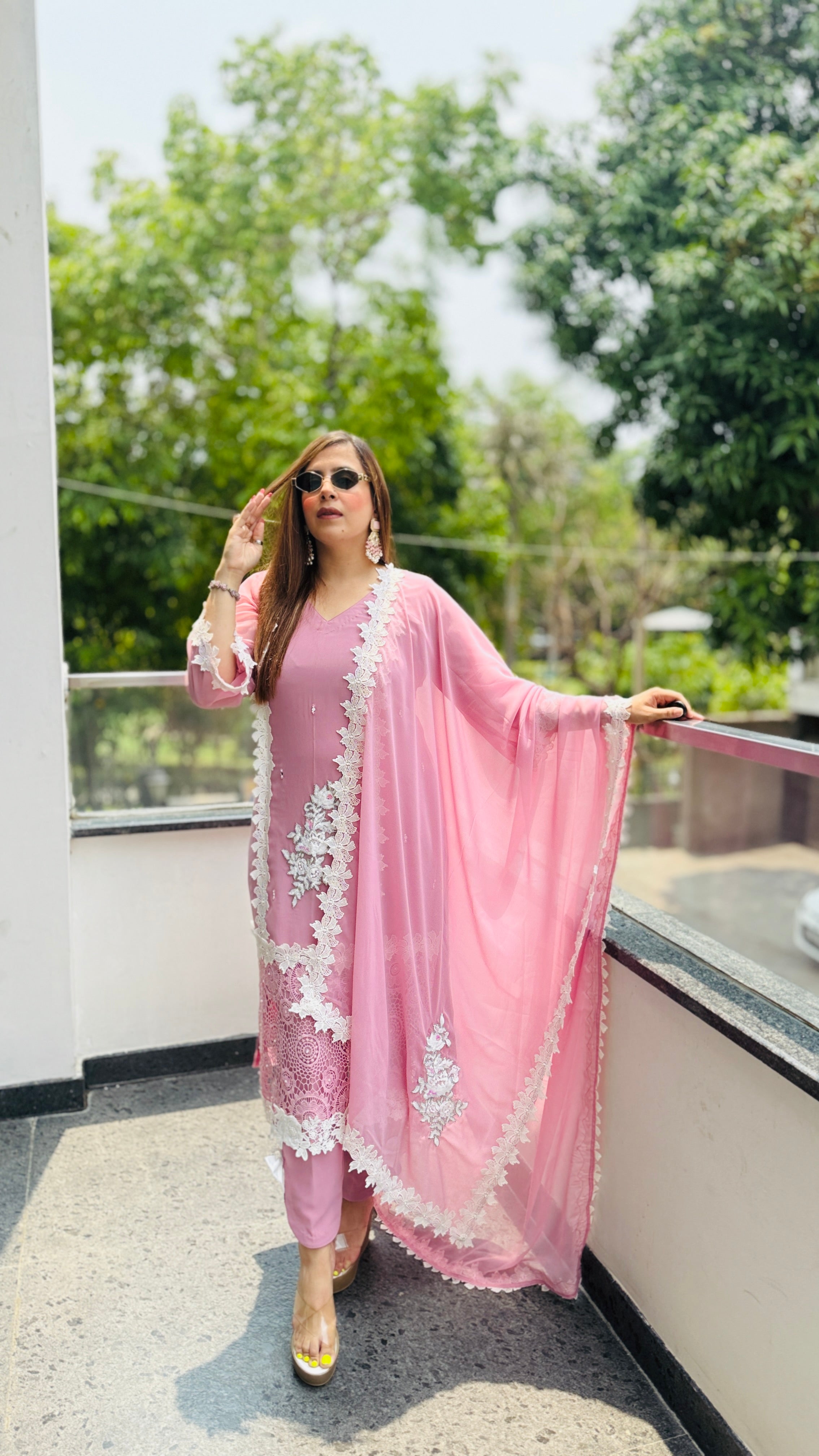 Mahira Lace Work Suit