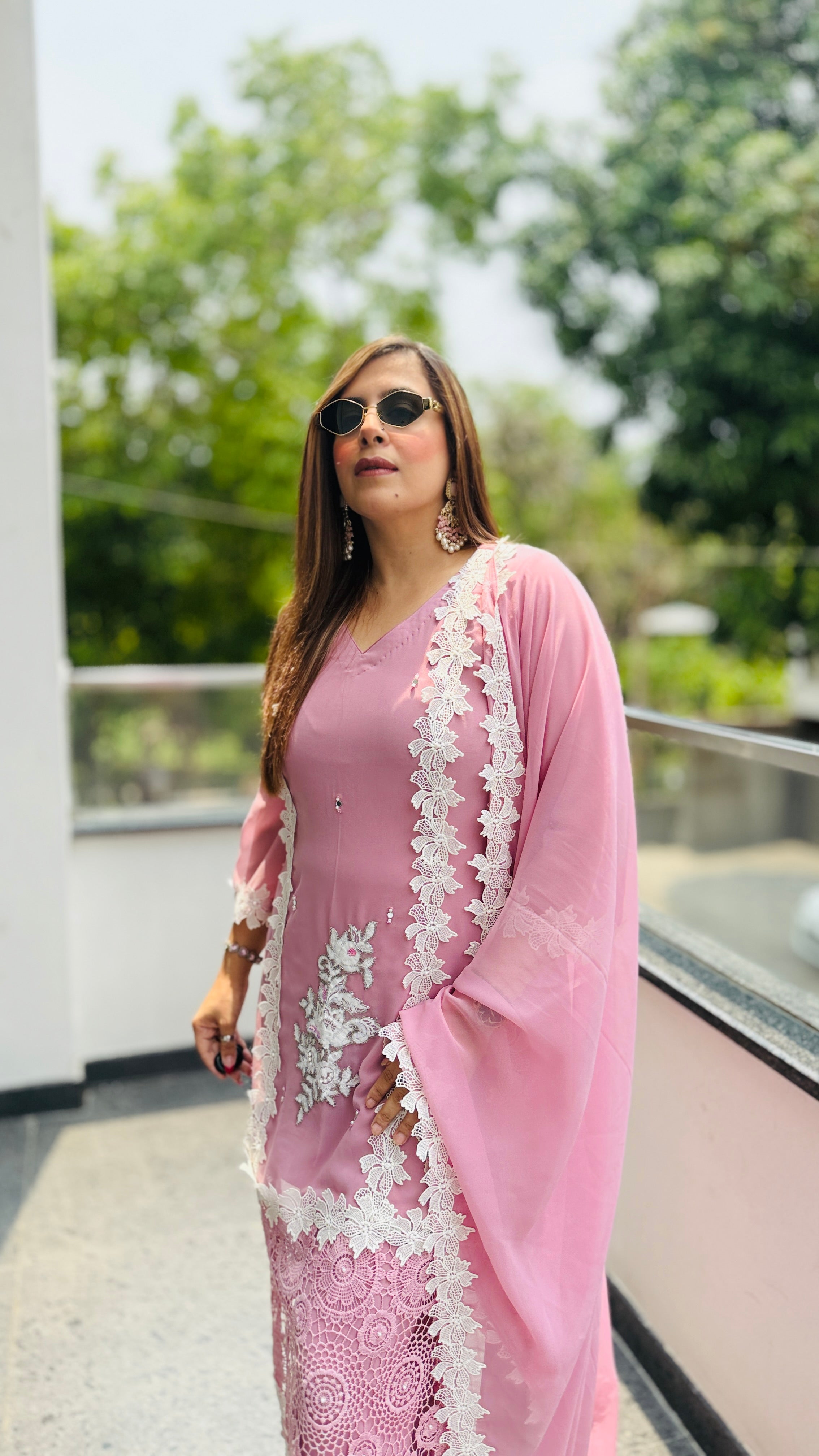 Mahira Lace Work Suit