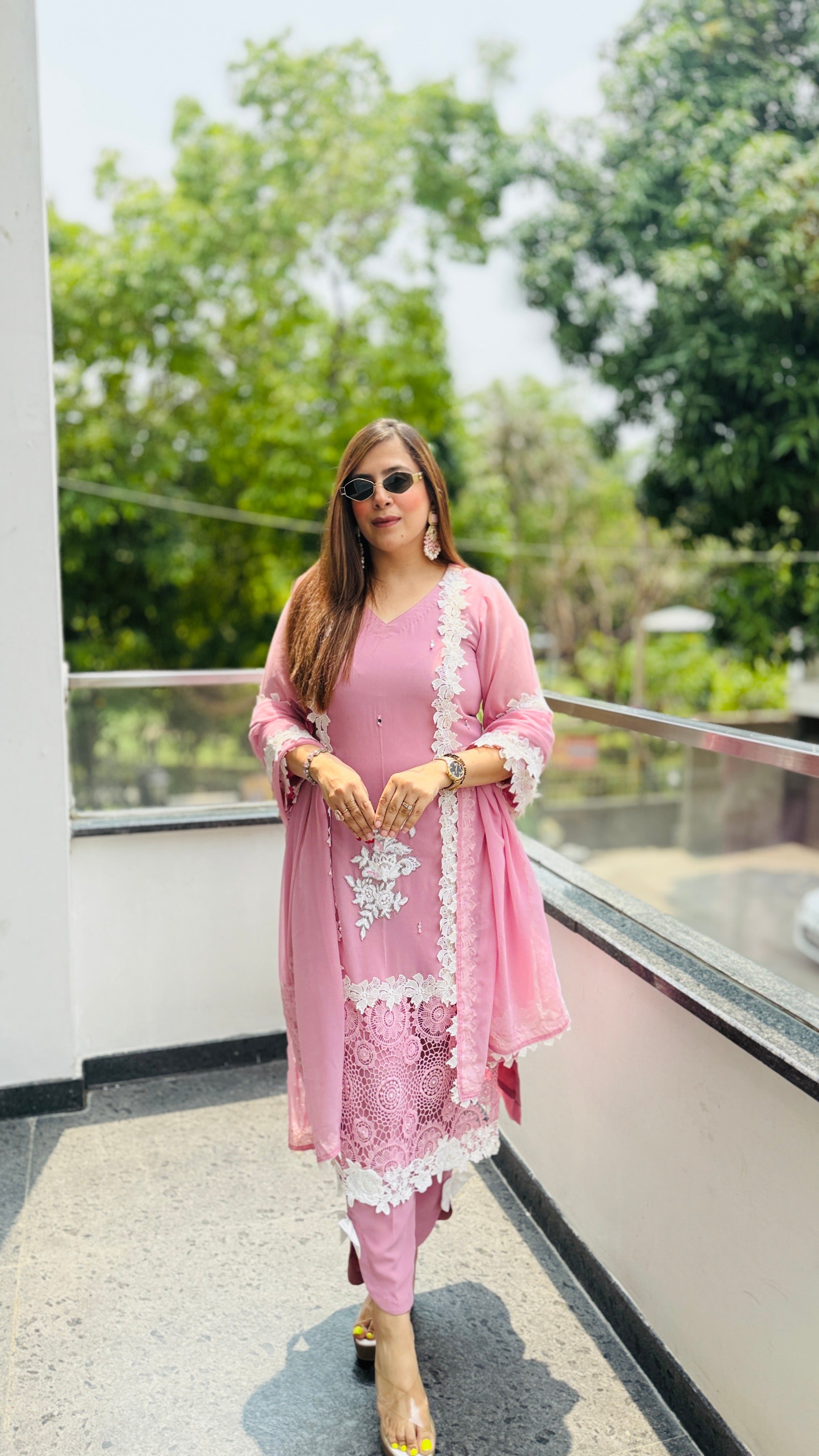 Mahira Lace Work Suit