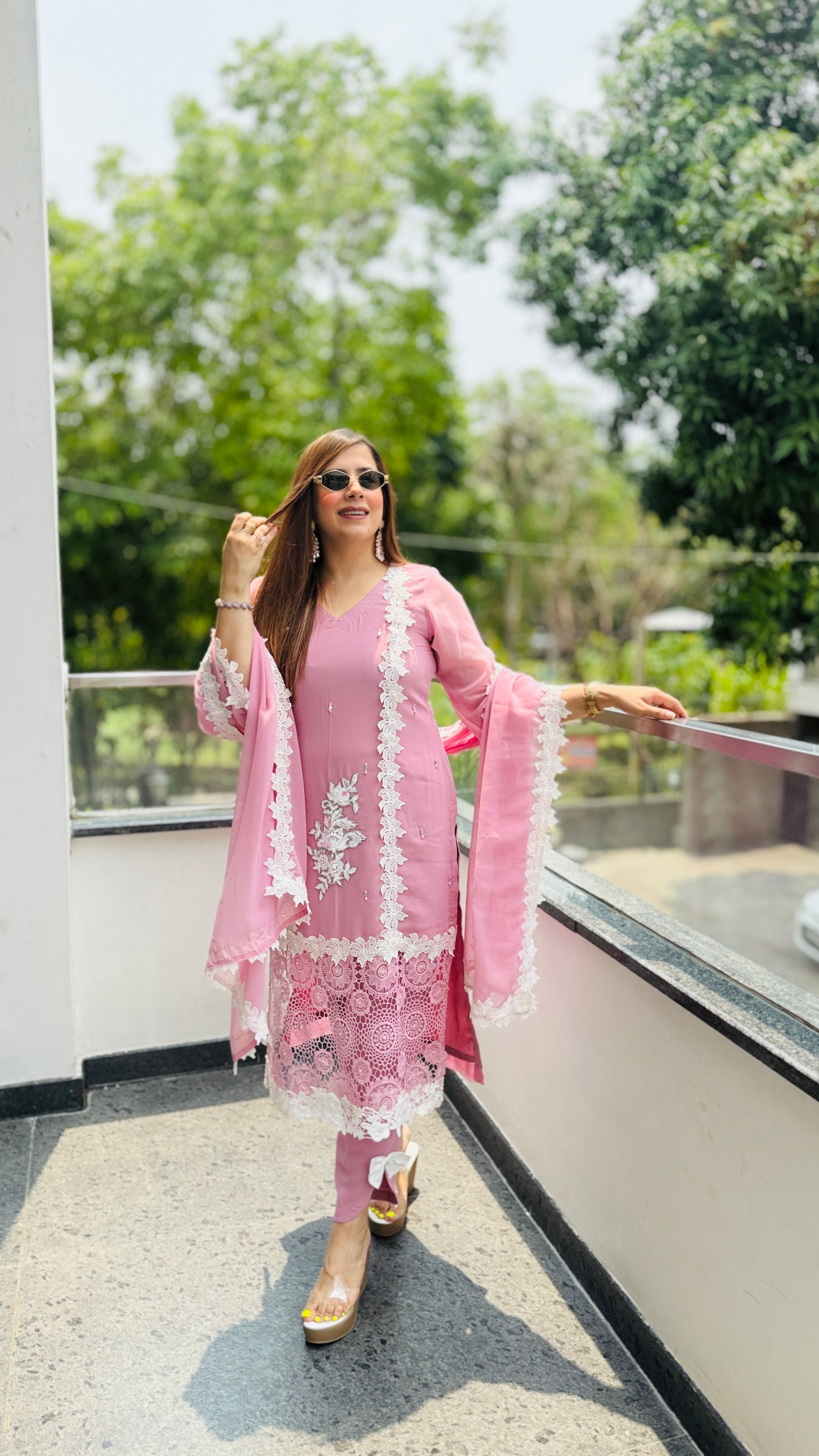 Mahira Lace Work Suit