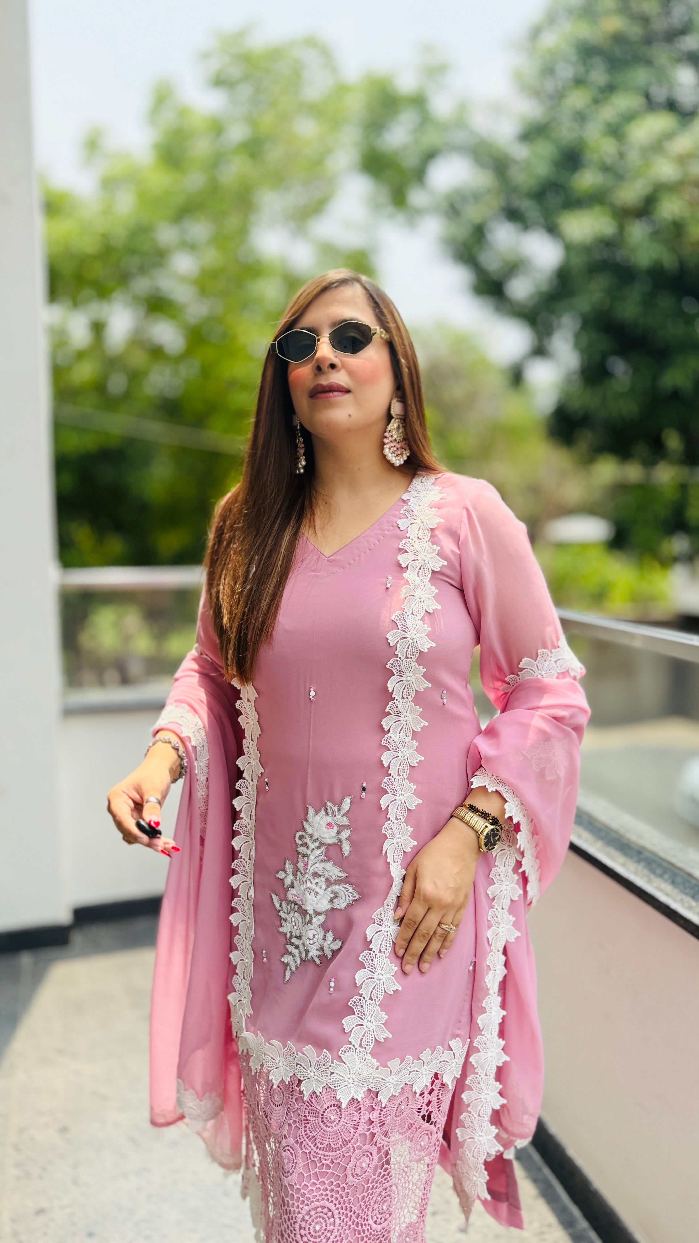 Mahira Lace Work Suit