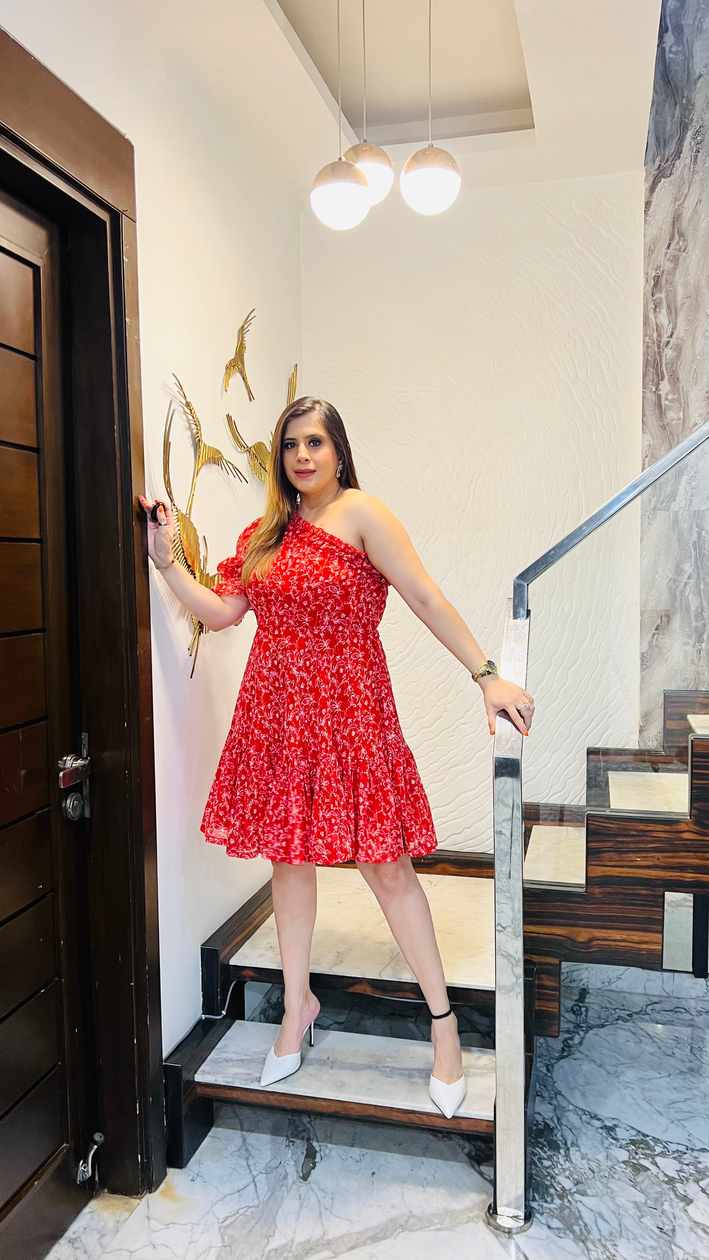 Red Lurex Mama Dress