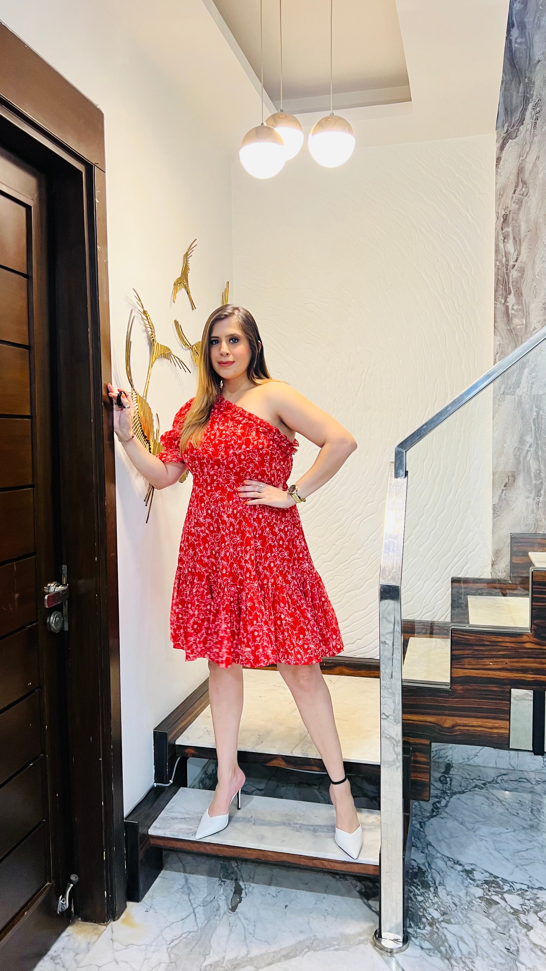 Red Lurex Mama Dress
