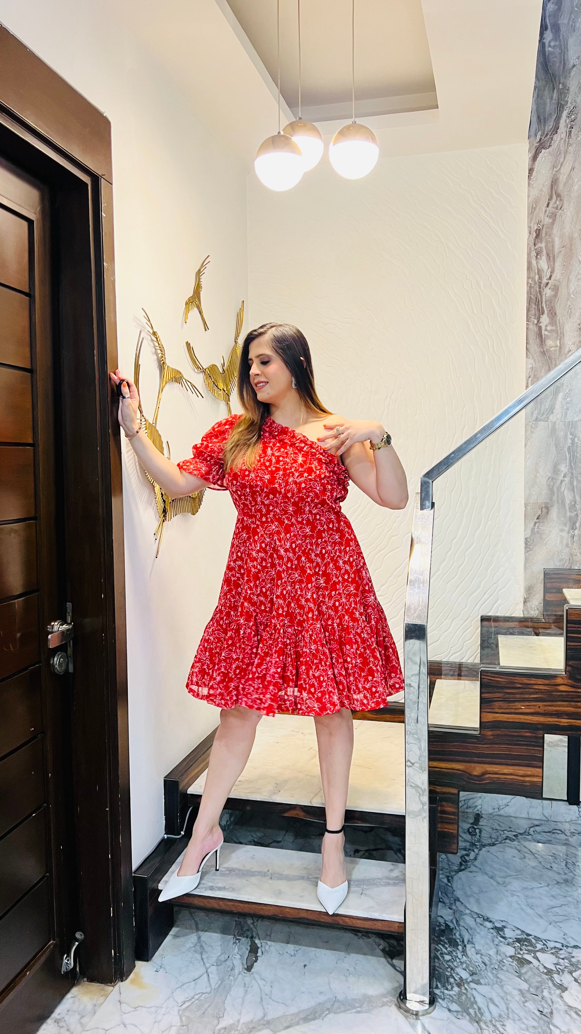 Red Lurex Mama Dress