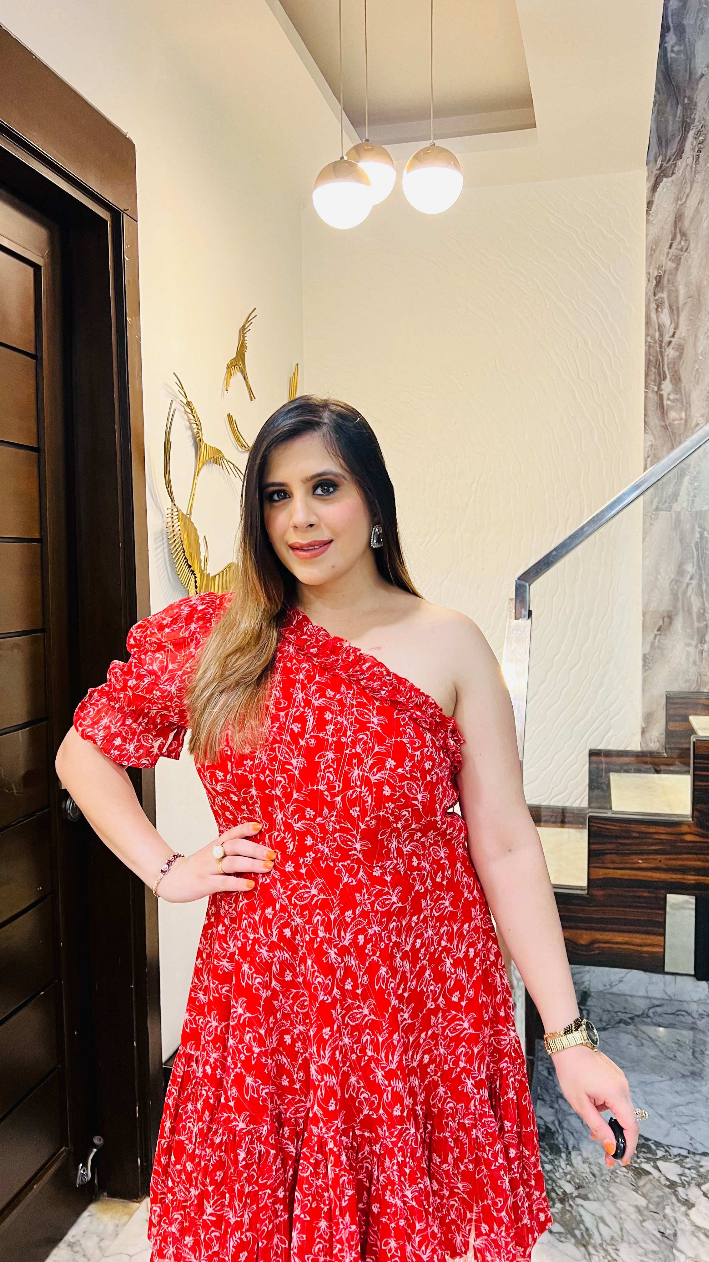 Red Lurex Mama Dress