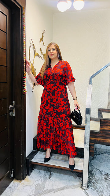 Deep Wine Maxi Dress