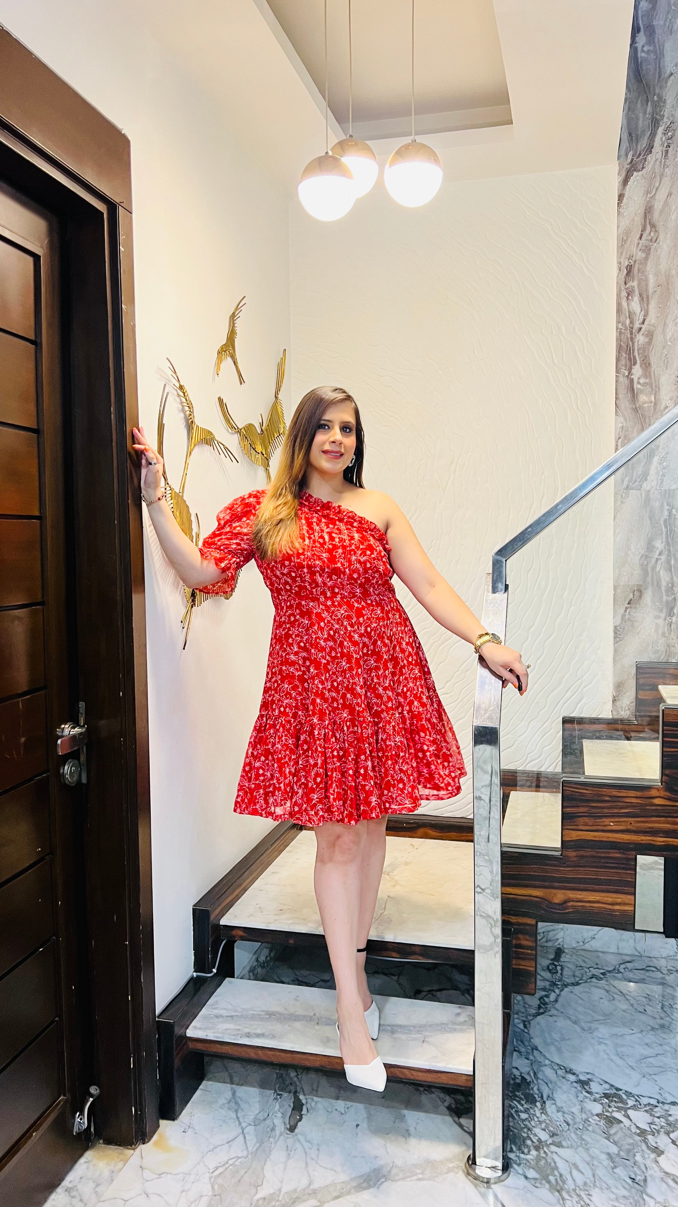Red Lurex Mama Dress