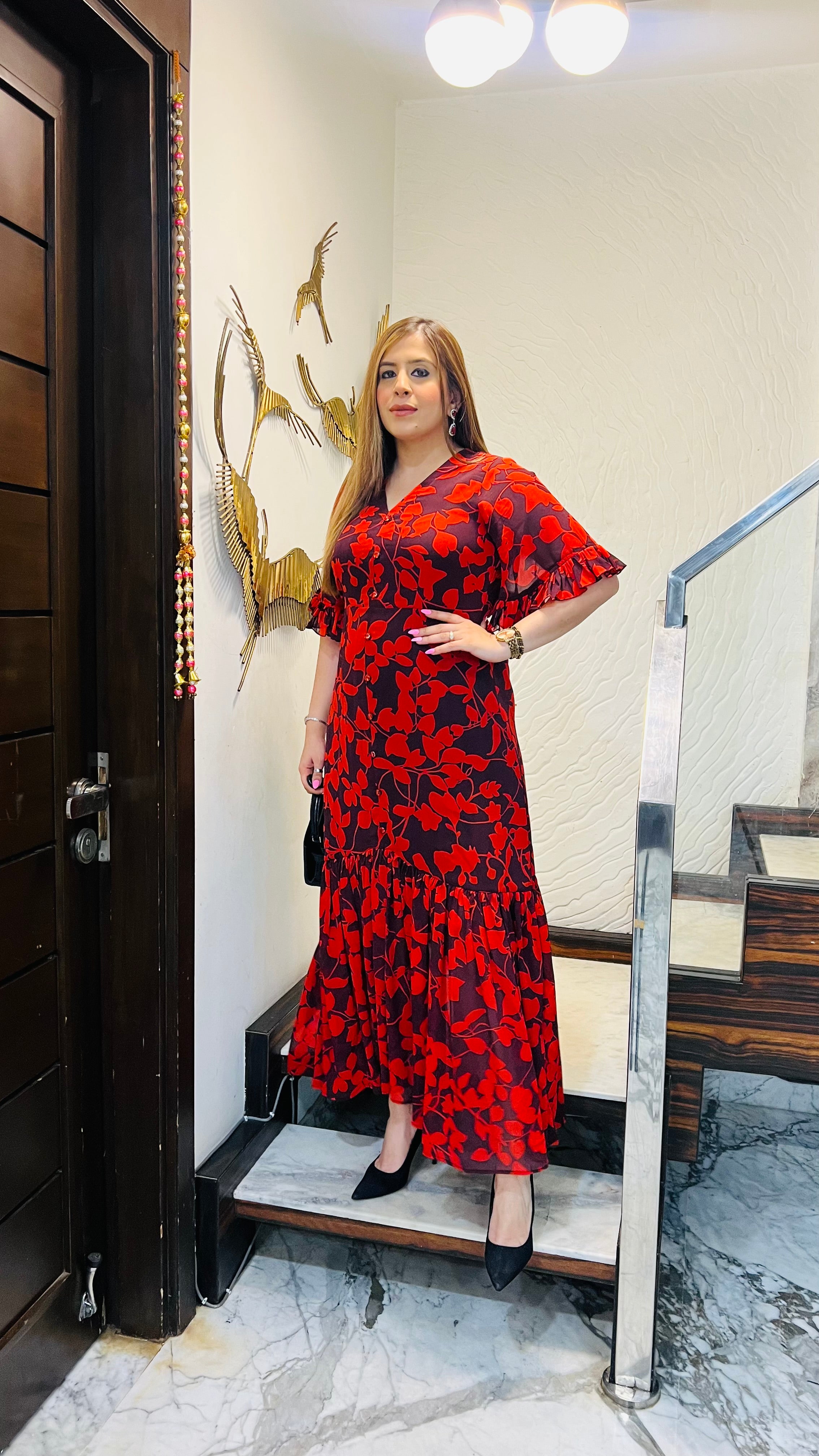 Deep Wine Maxi Dress