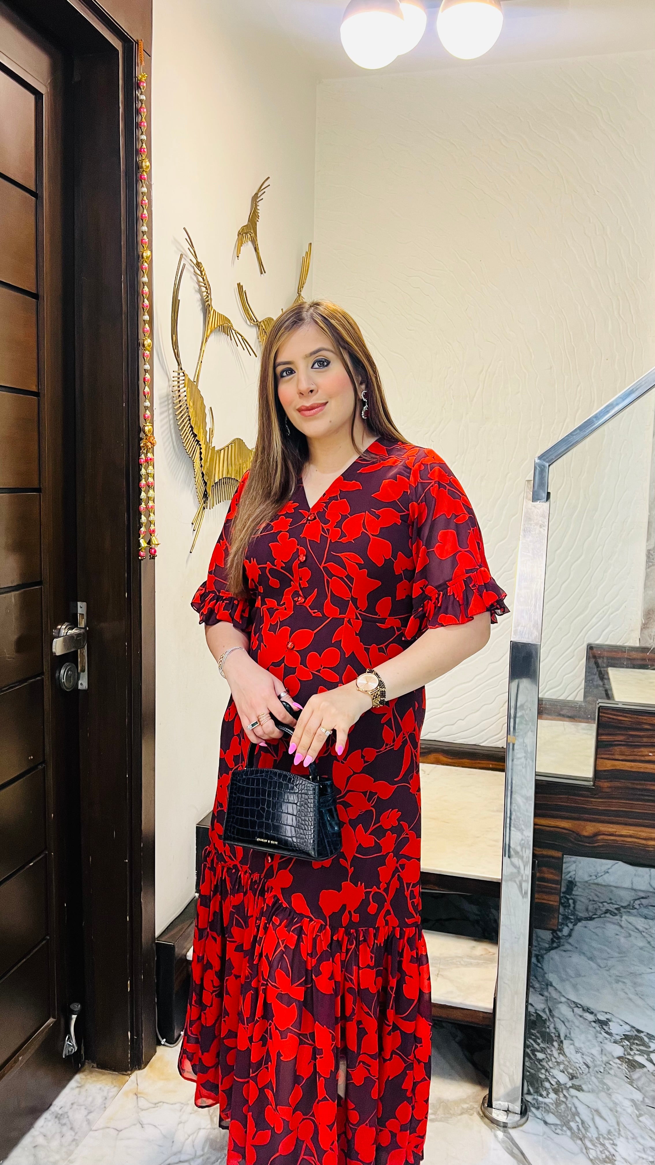 Deep Wine Maxi Dress