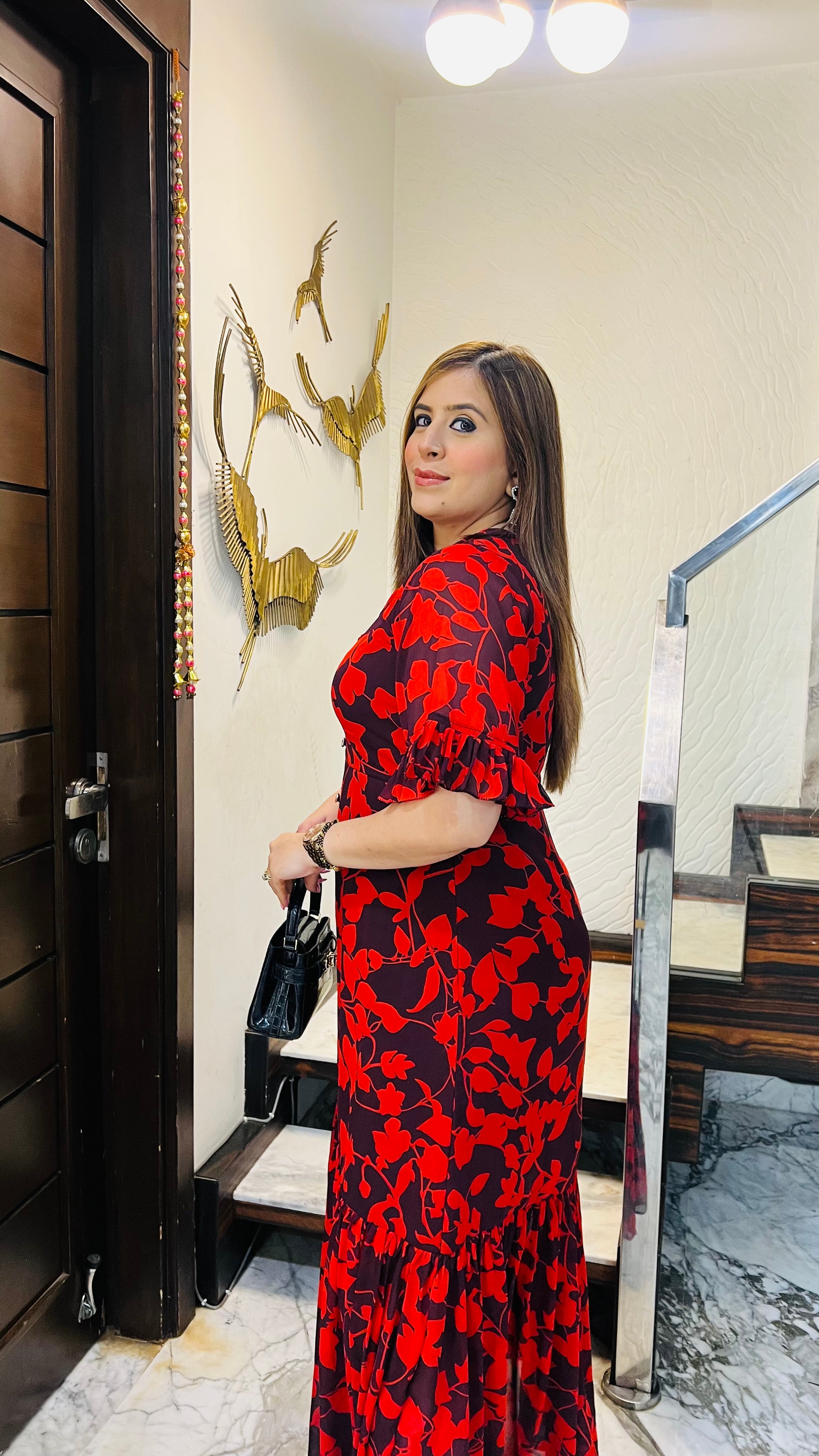 Deep Wine Maxi Dress