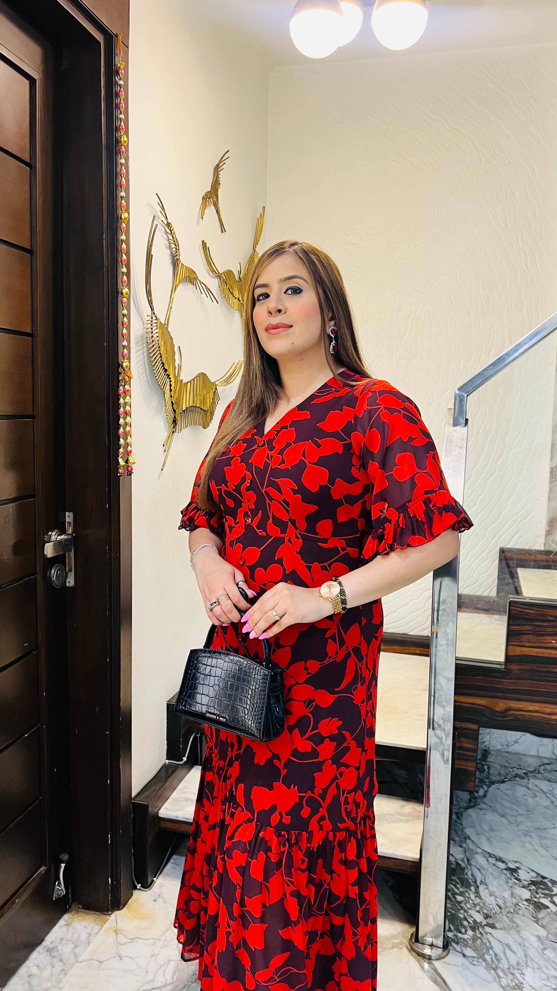 Deep Wine Maxi Dress