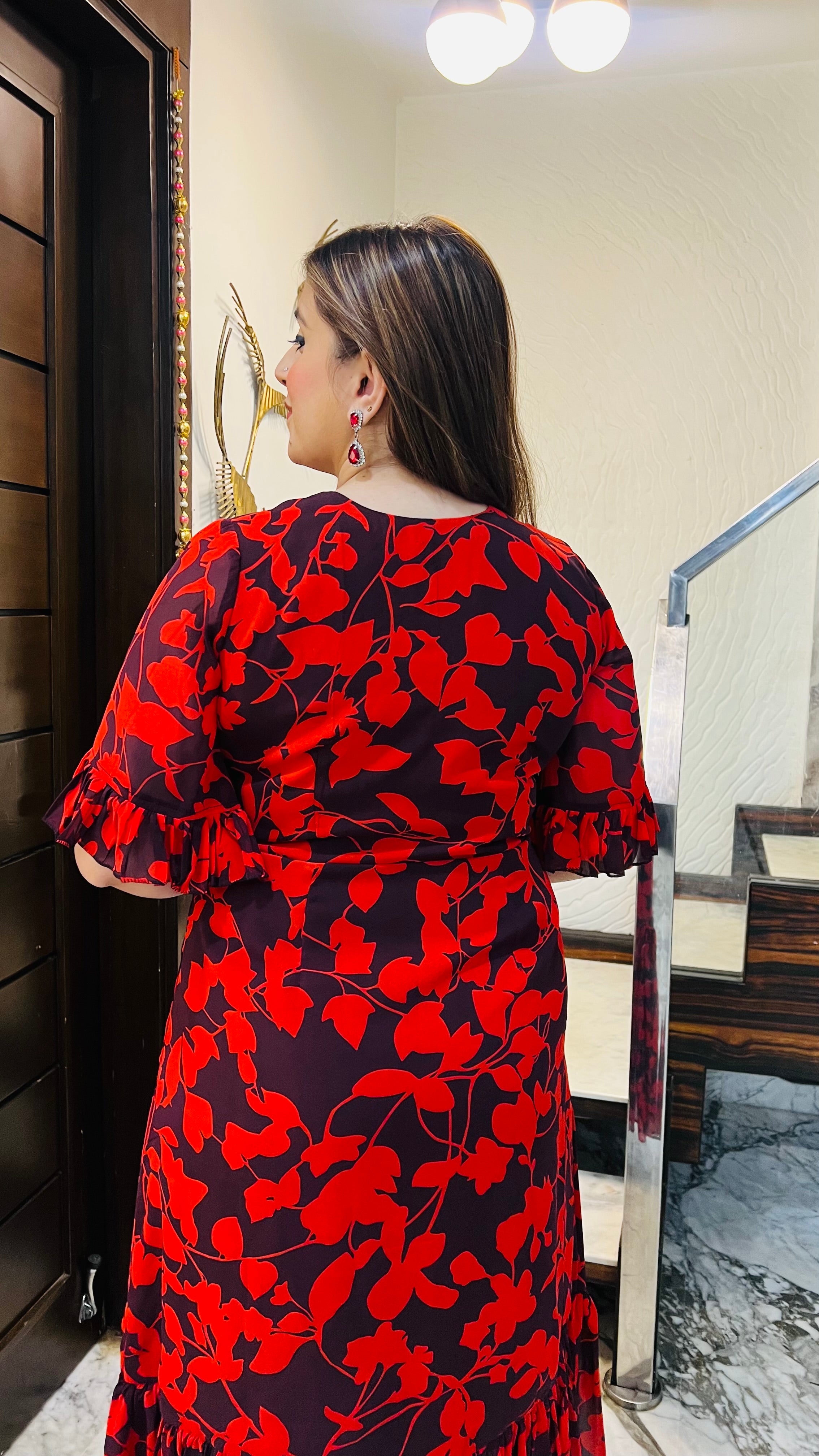 Deep Wine Maxi Dress