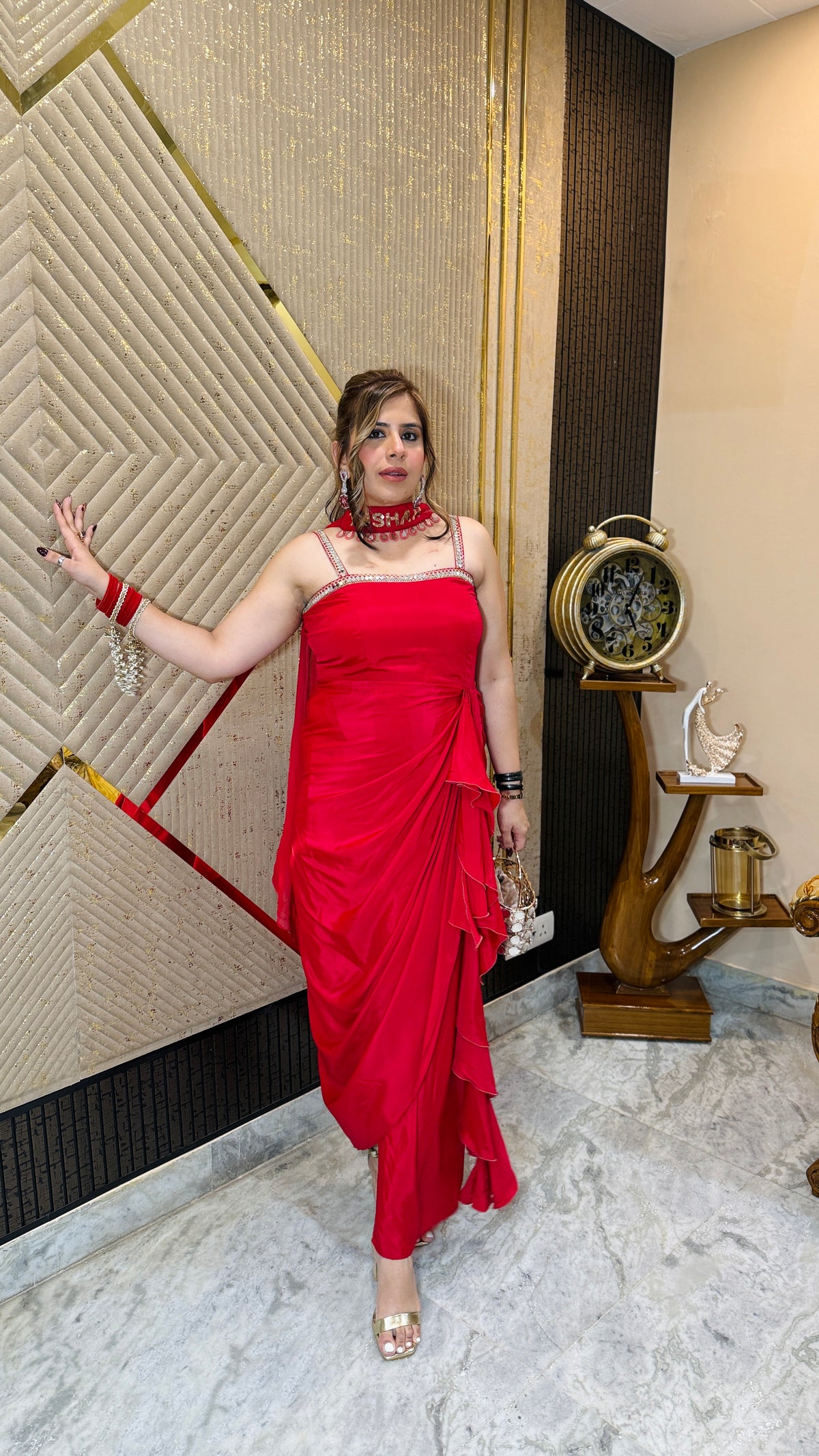 Red Ethnic Drape