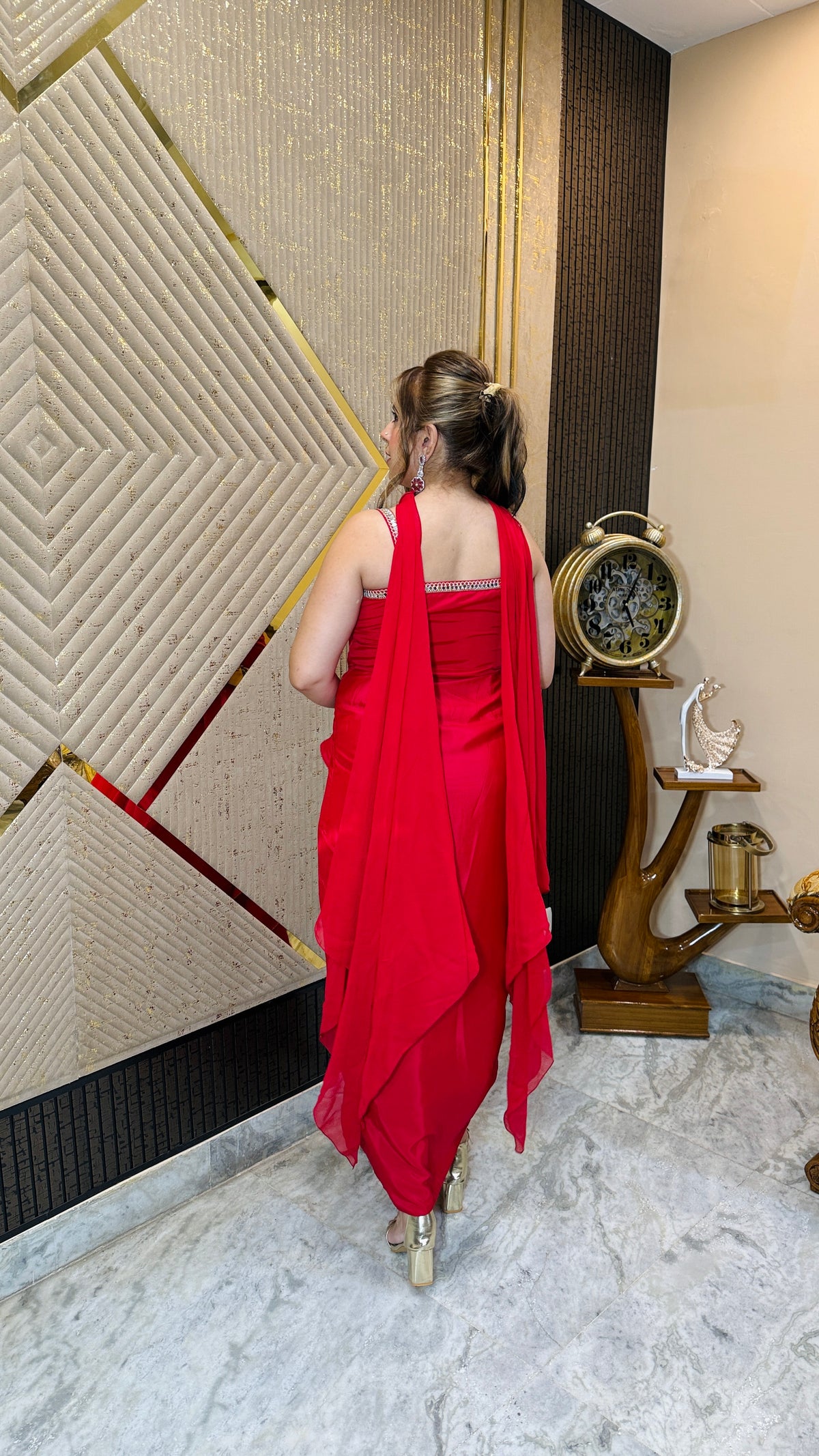 Red Ethnic Drape