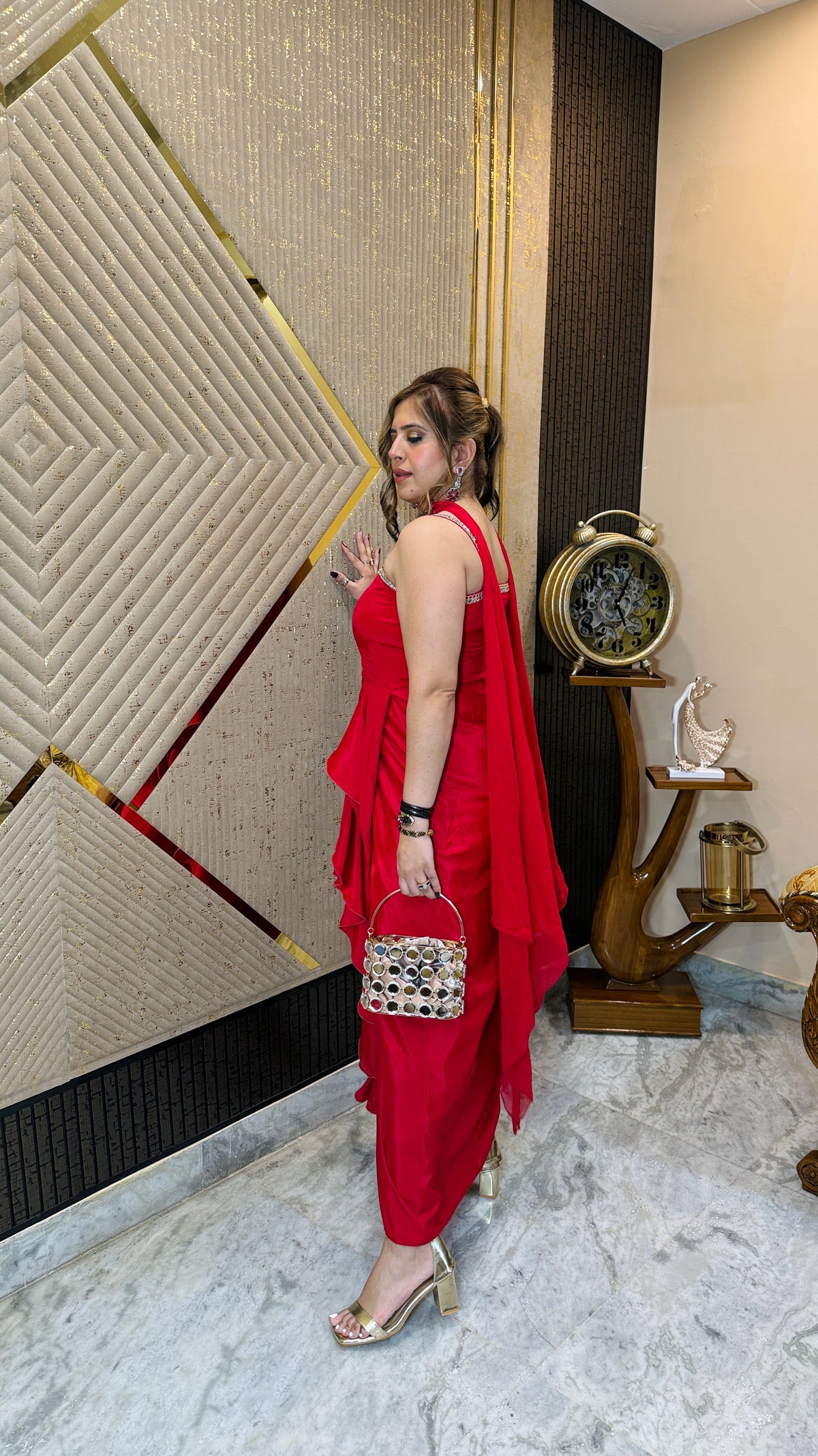 Red Ethnic Drape
