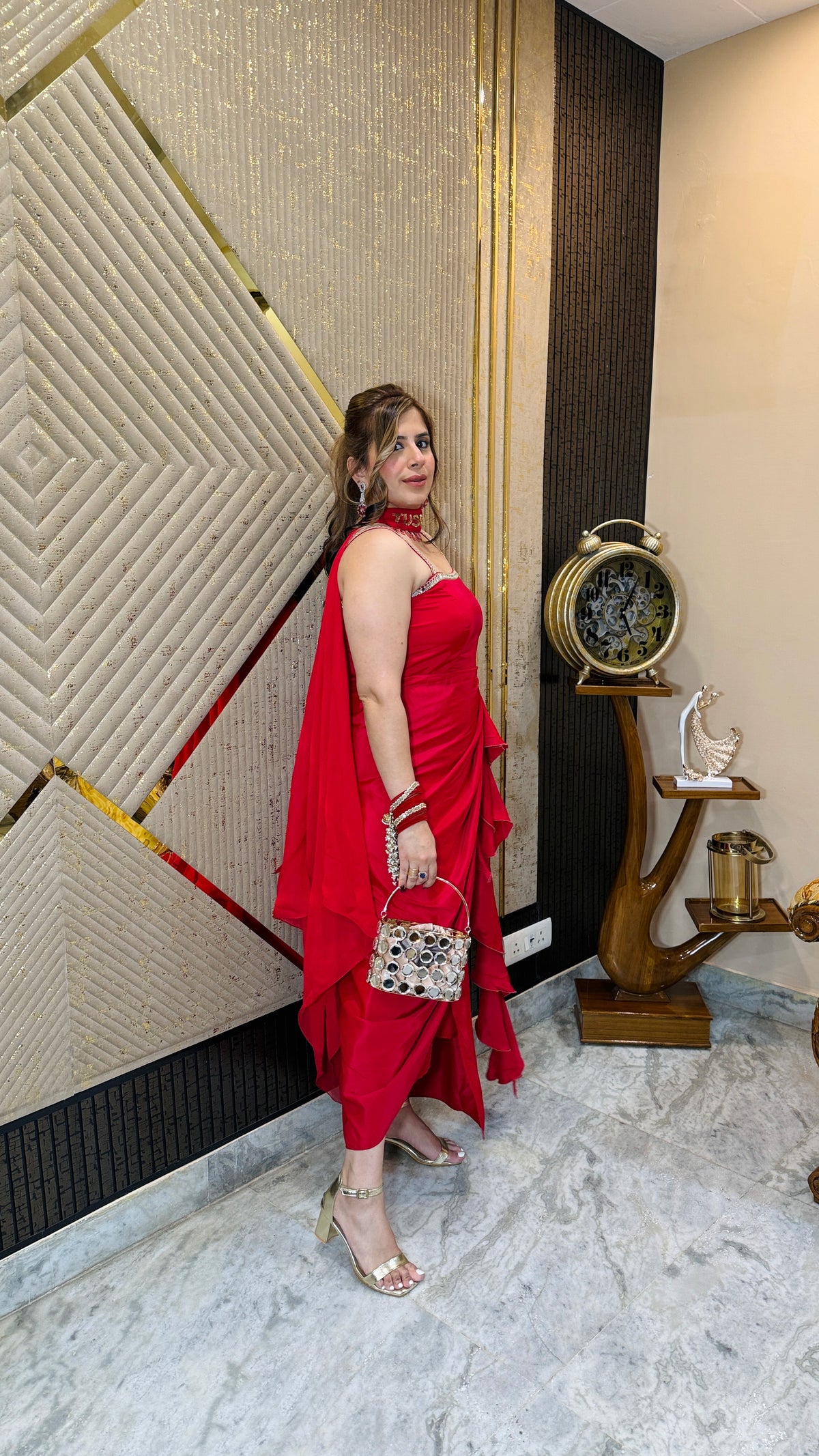 Red Ethnic Drape