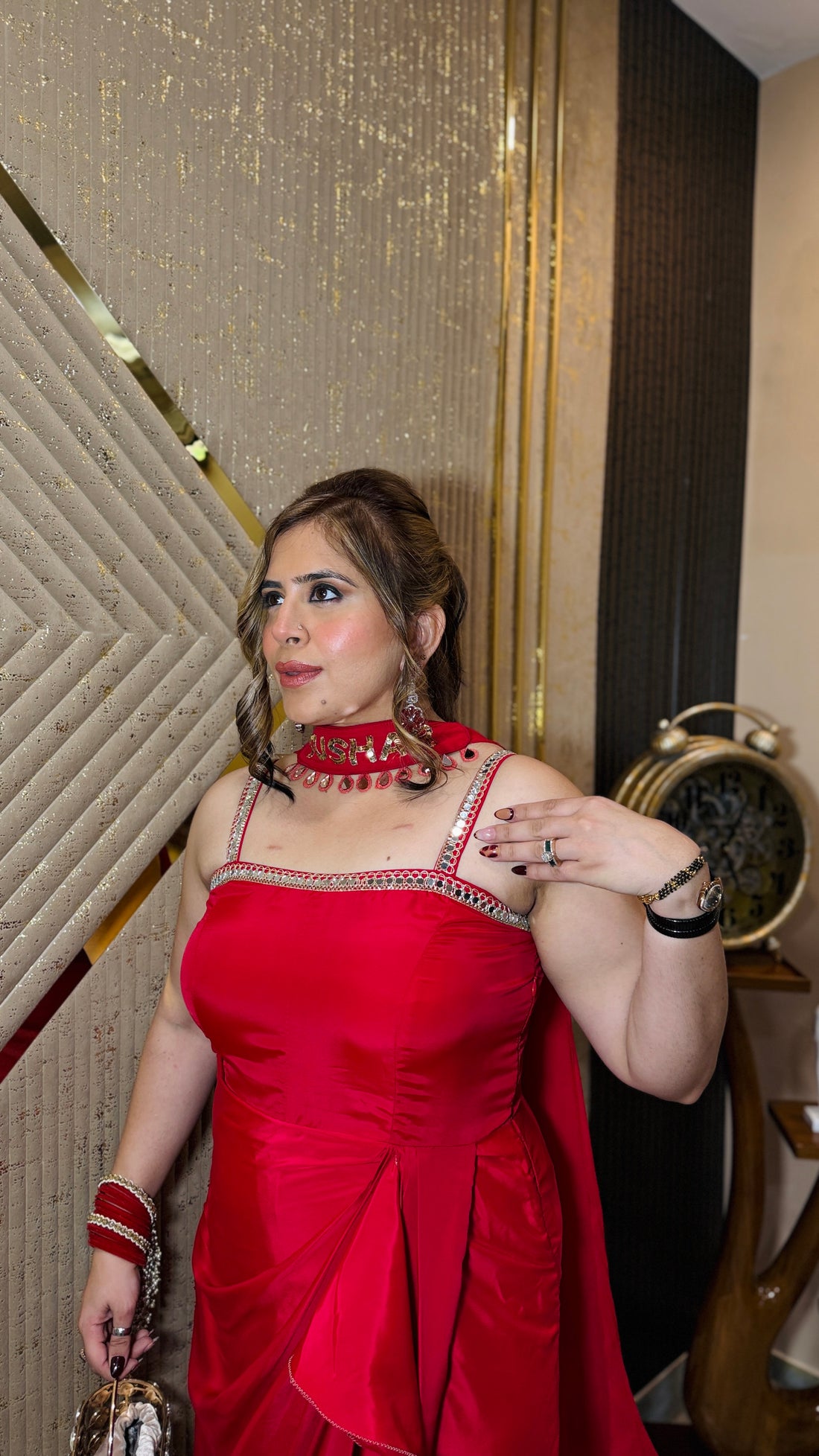 Red Ethnic Drape
